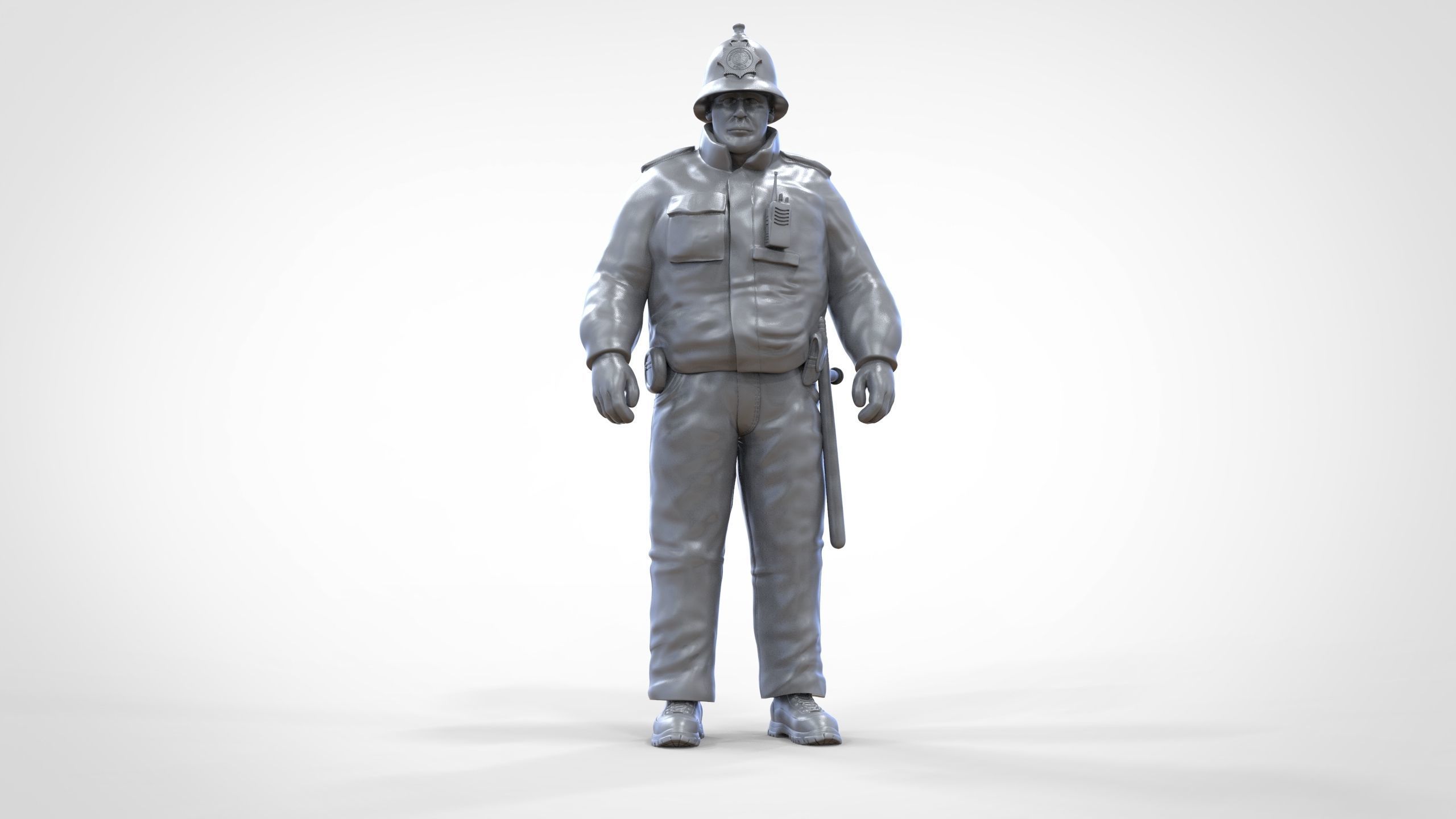 N7 UK Police with unique hat 3D print model_38