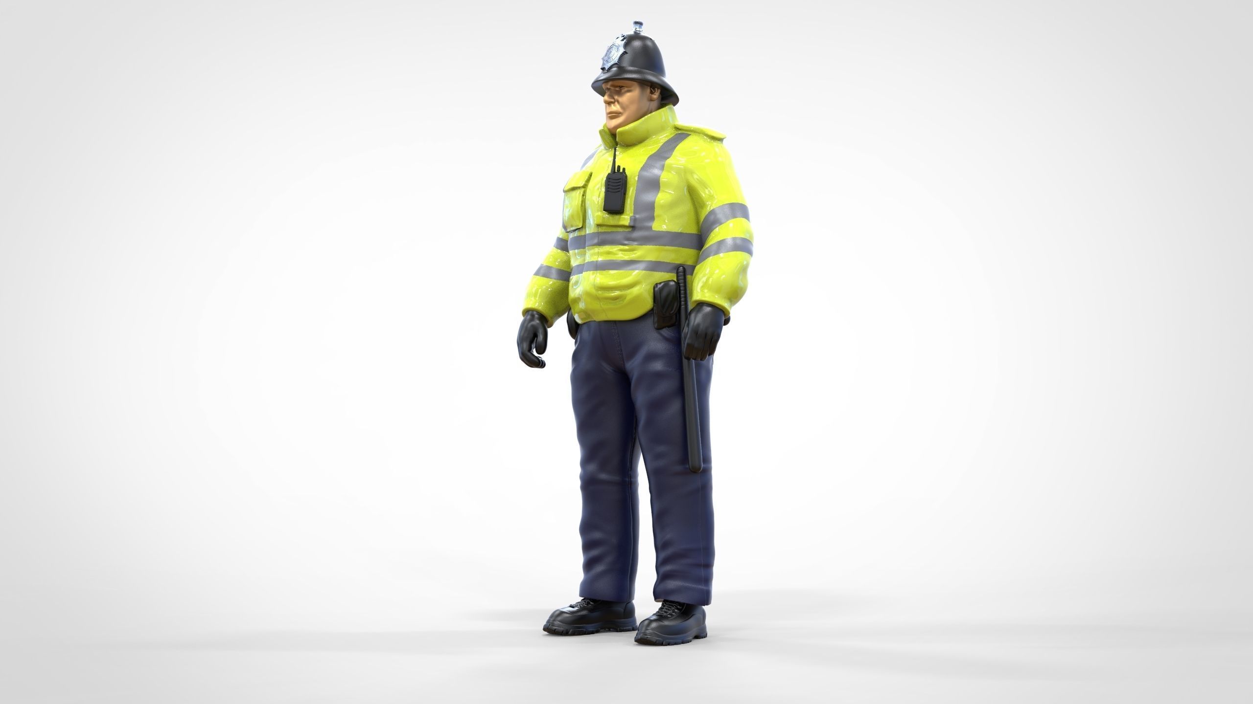 N7 UK Police with unique hat 3D print model_34