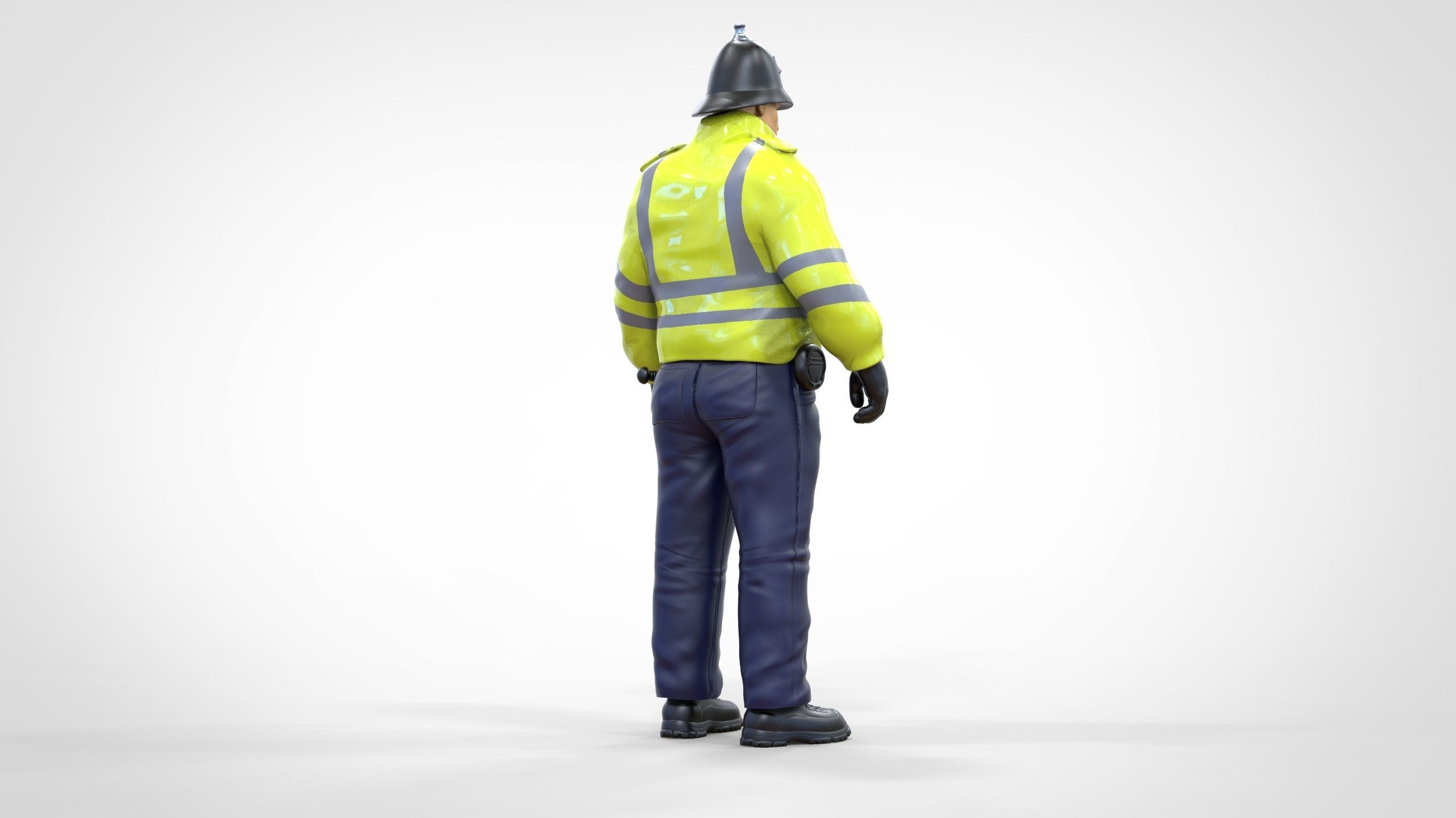 N7 UK Police with unique hat 3D print model_18