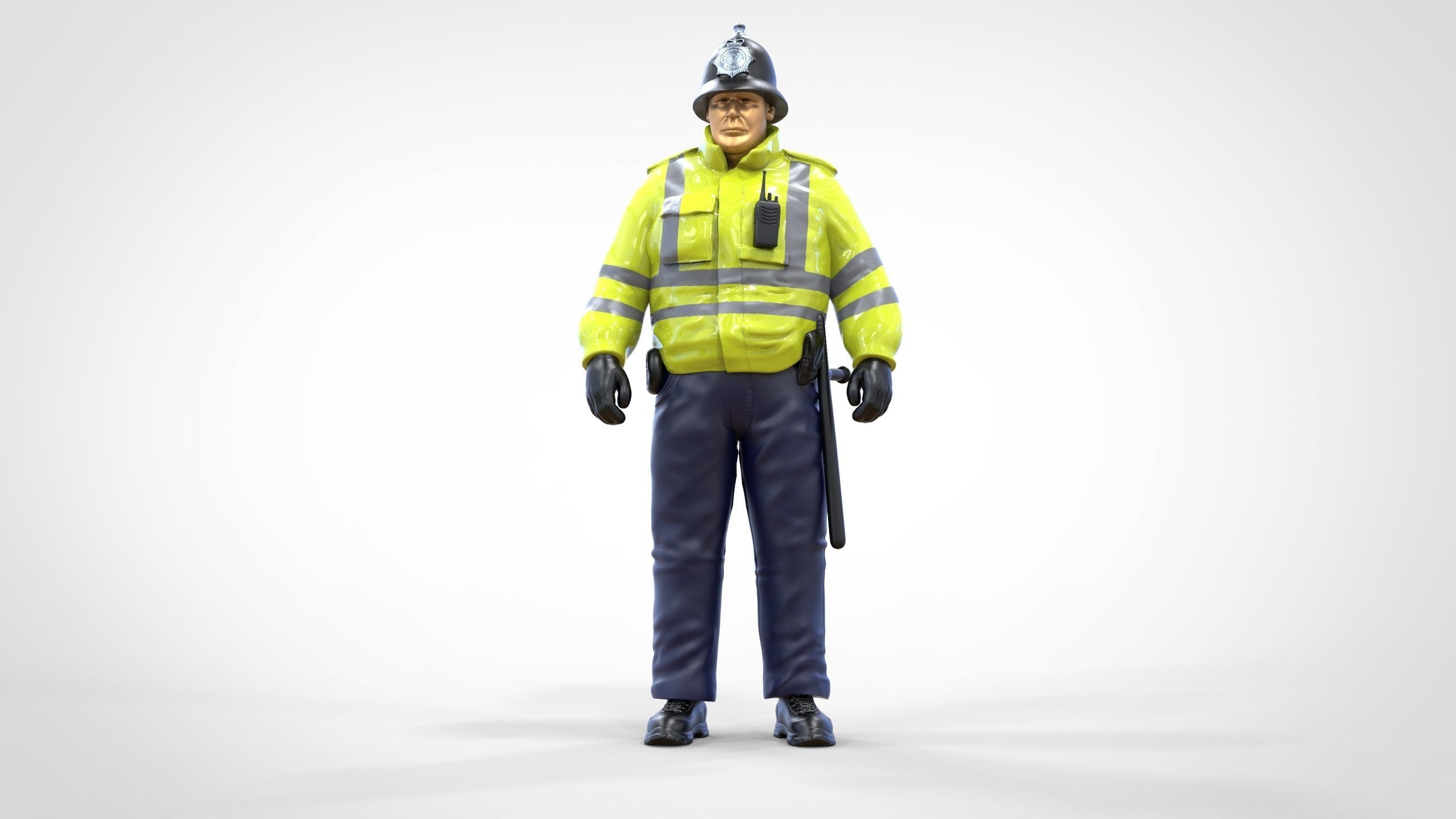 N7 UK Police with unique hat 3D print model_13