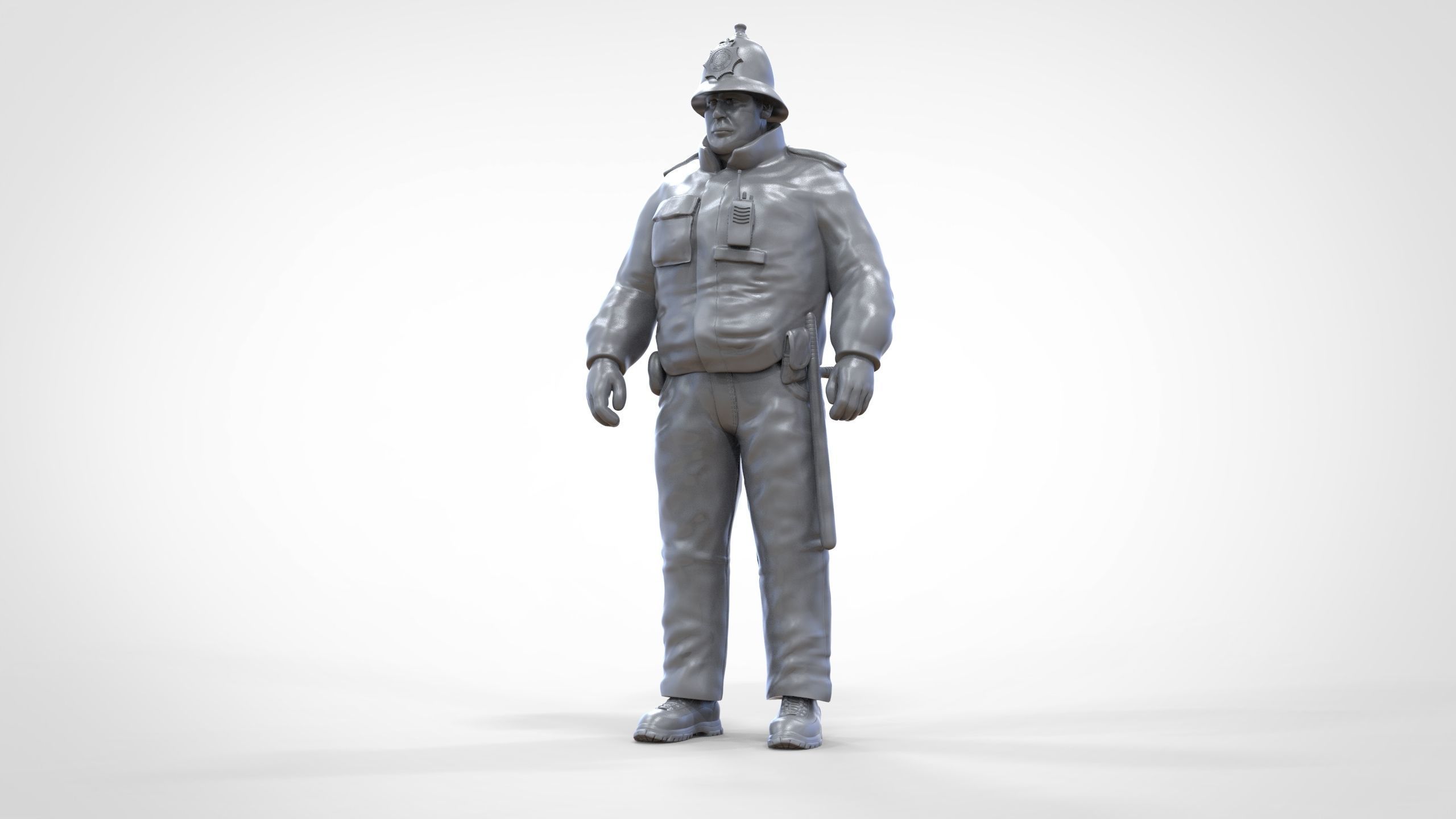 N7 UK Police with unique hat 3D print model_43