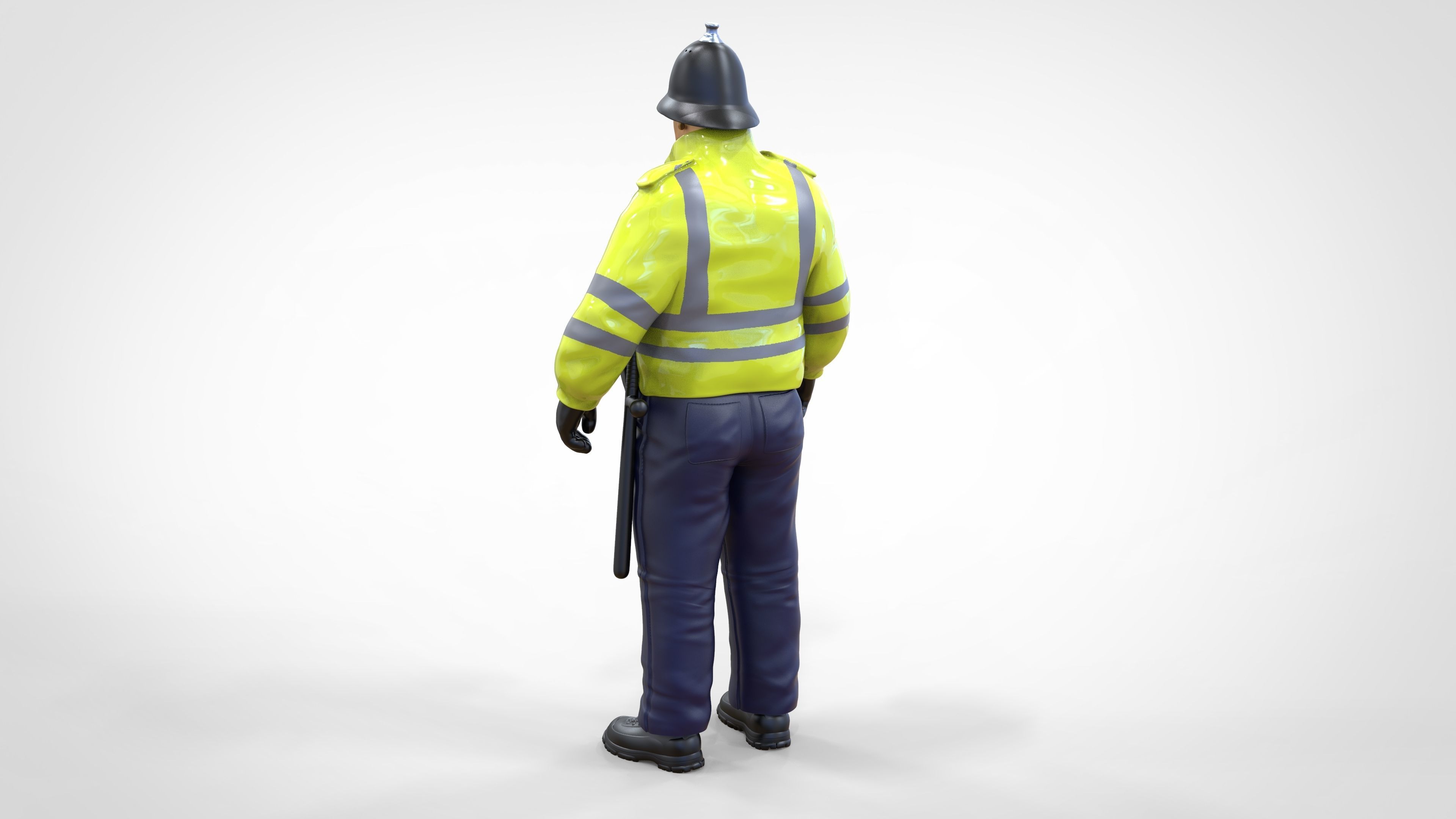 N7 UK Police with unique hat 3D print model_2