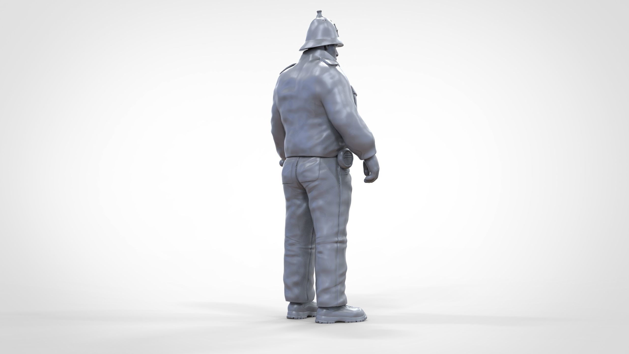 N7 UK Police with unique hat 3D print model_50