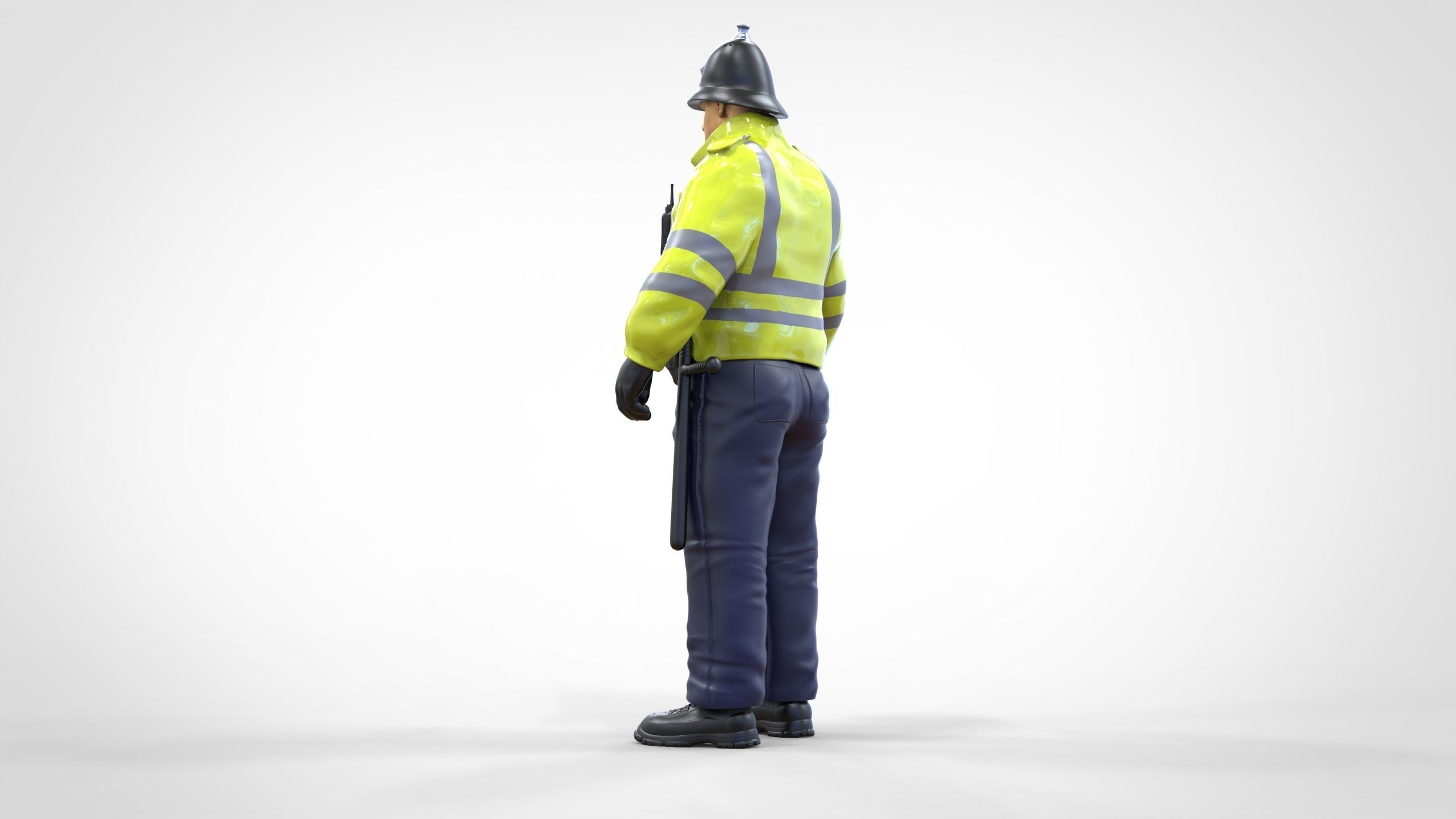 N7 UK Police with unique hat 3D print model_7