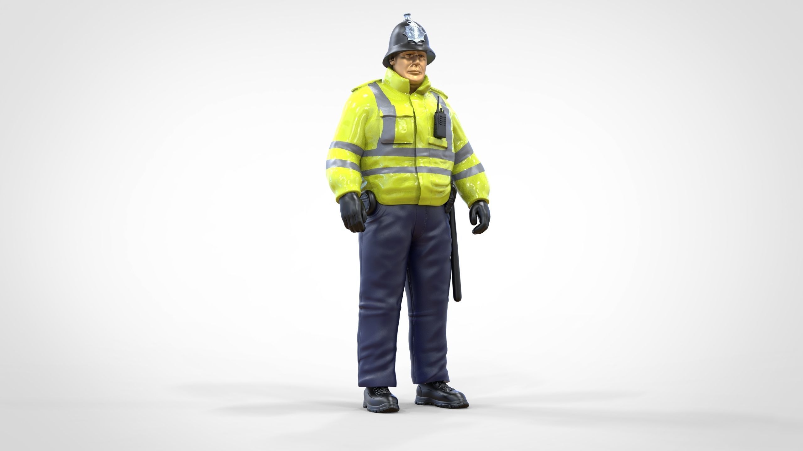 N7 UK Police with unique hat 3D print model_29