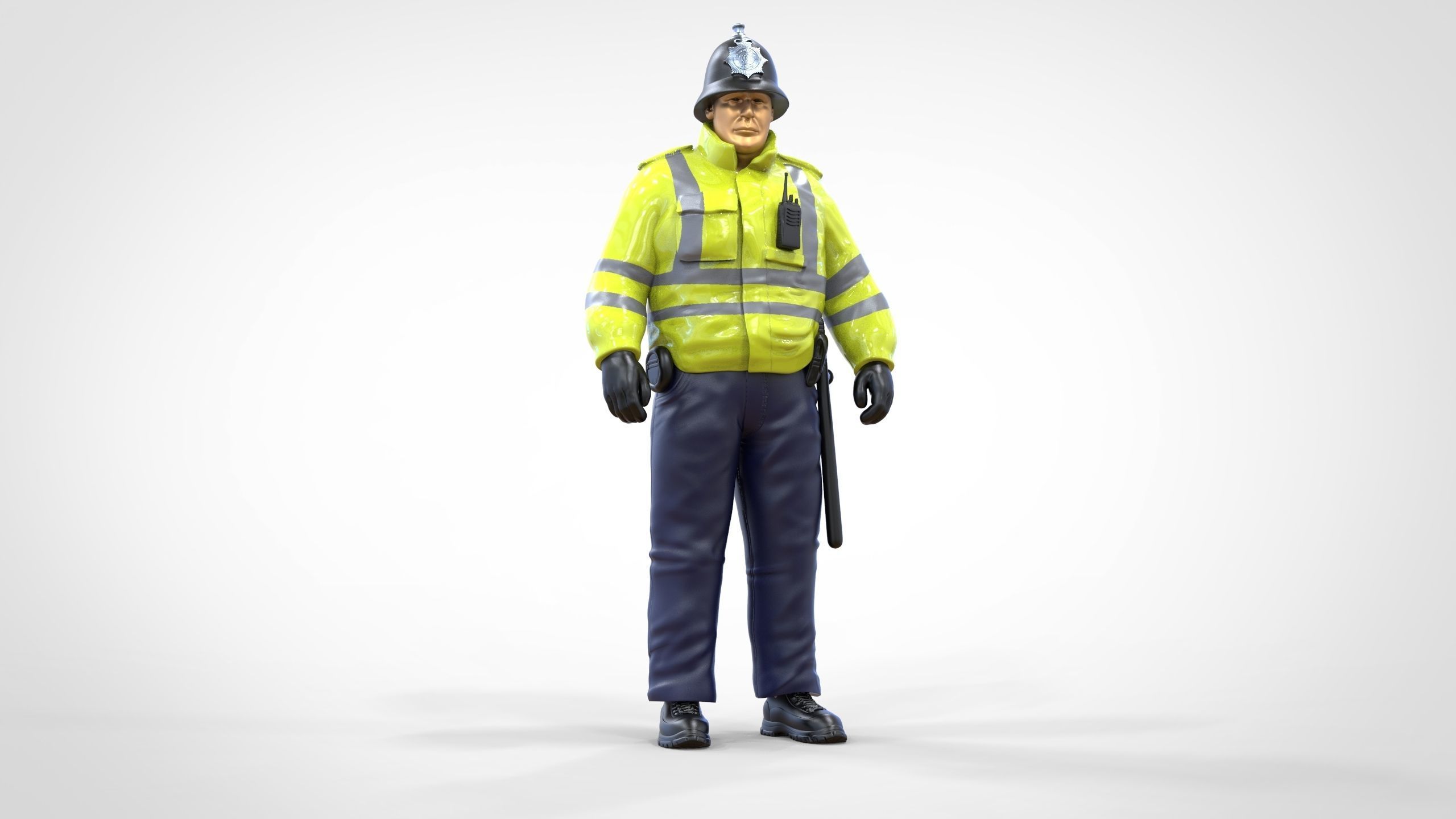 N7 UK Police with unique hat 3D print model_30