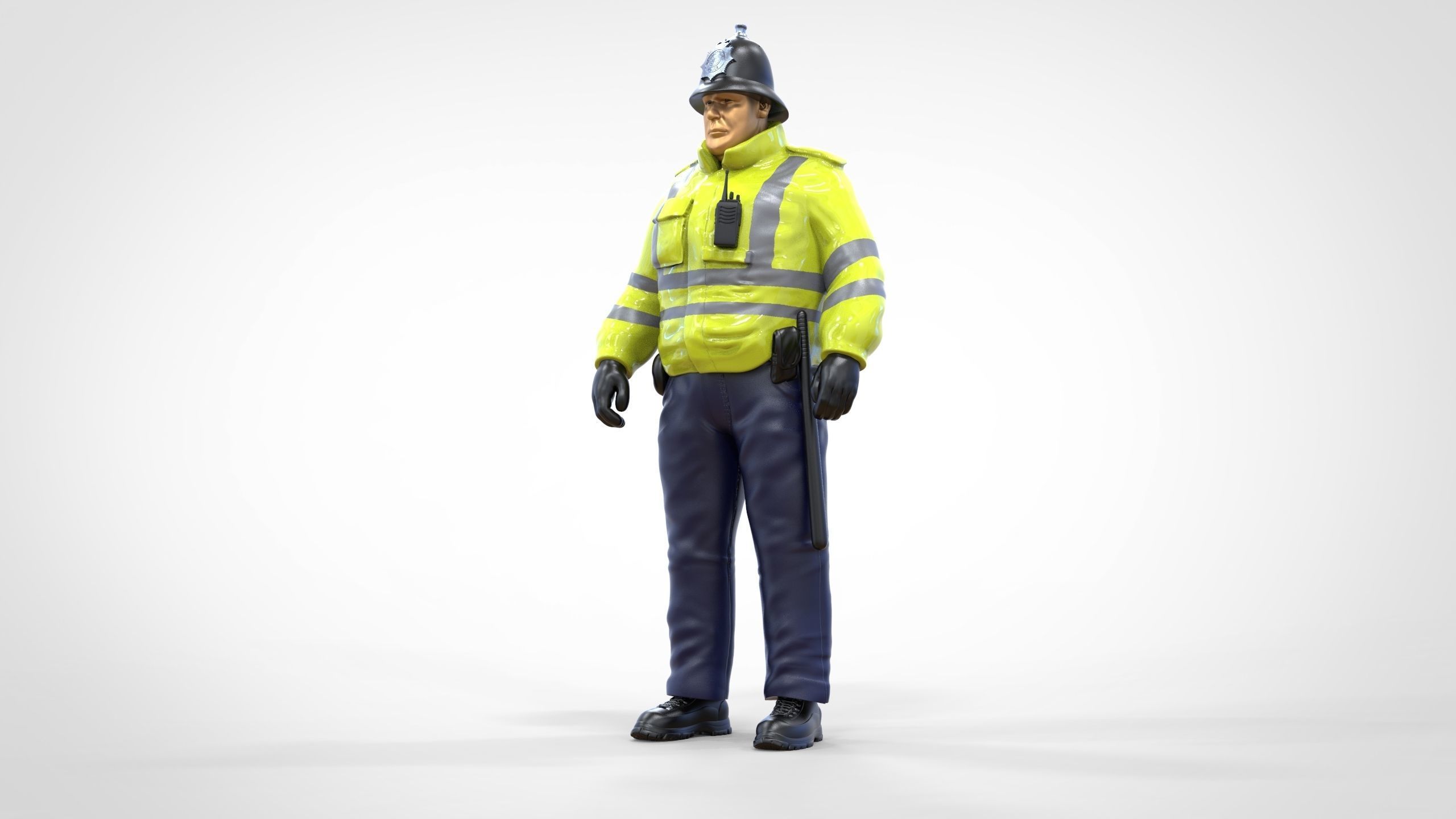 N7 UK Police with unique hat 3D print model_33