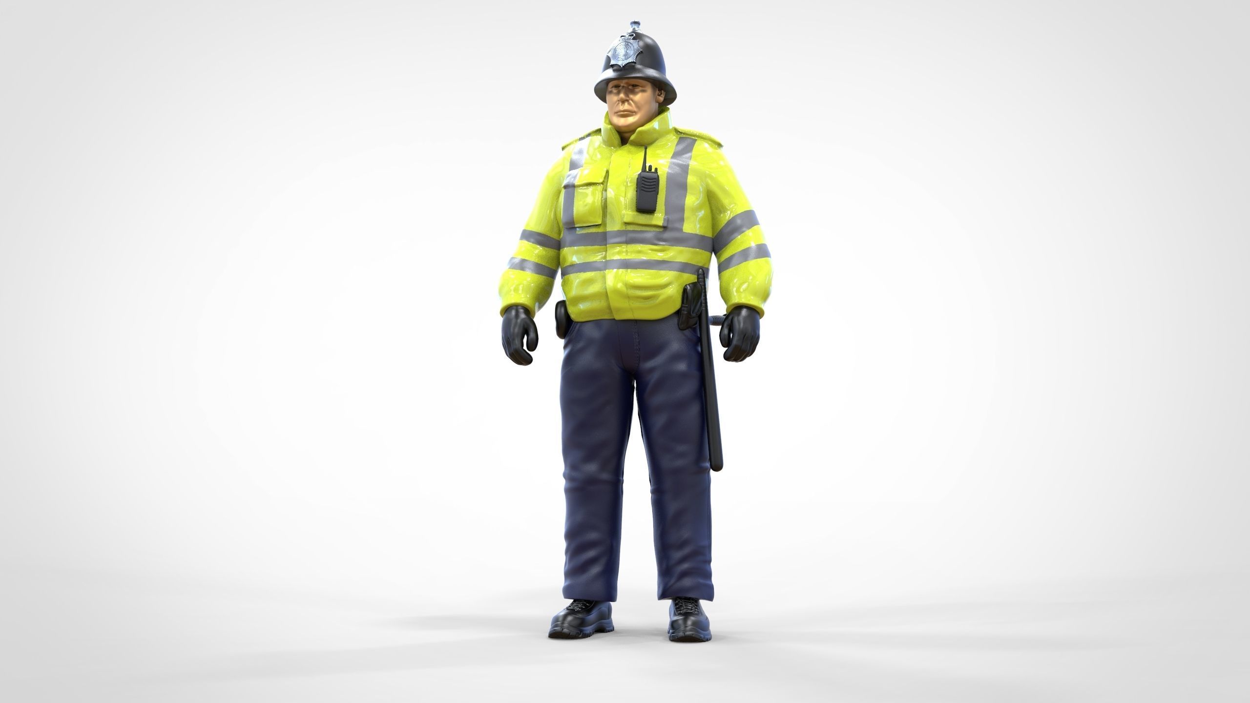 N7 UK Police with unique hat 3D print model_1