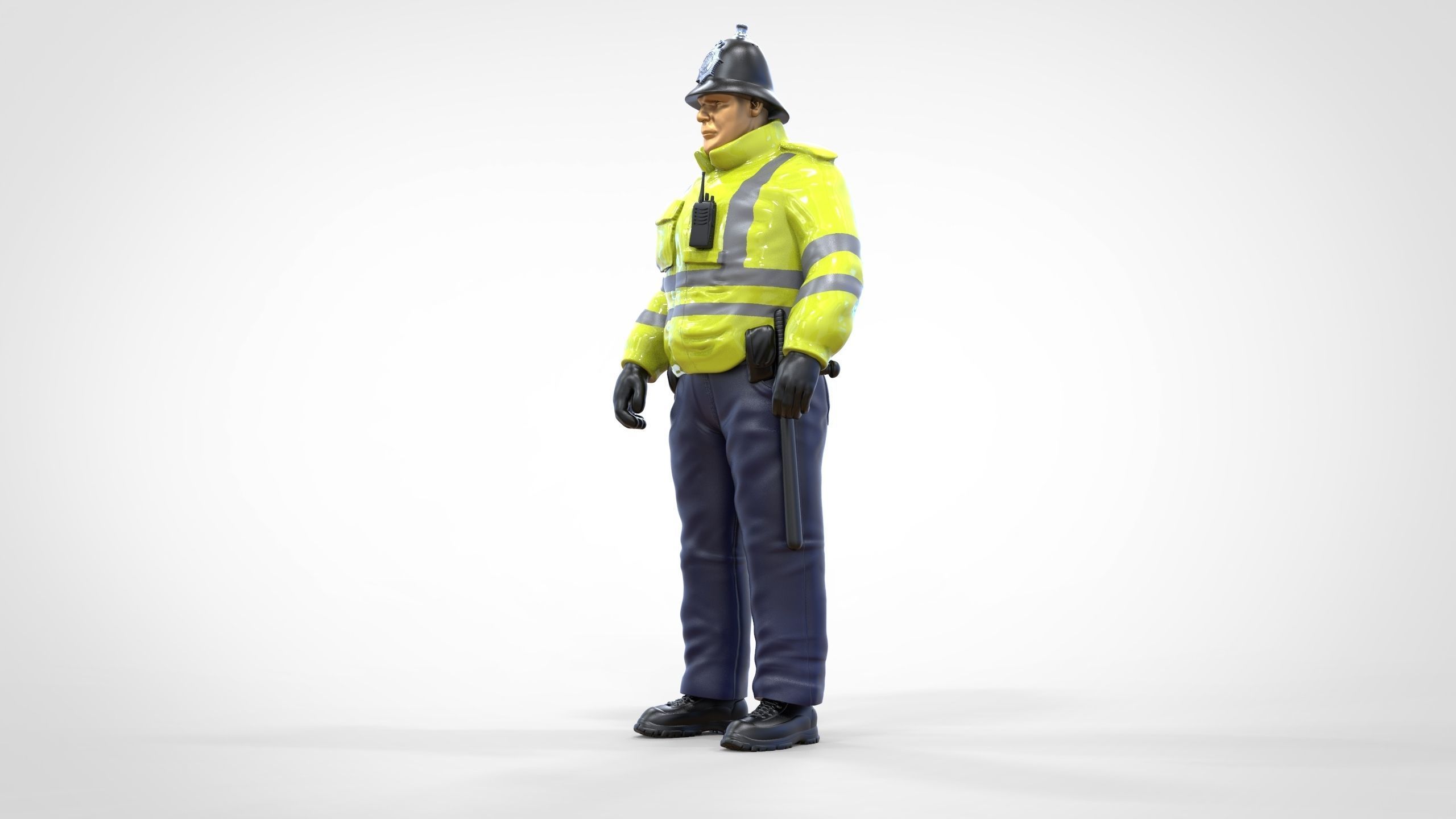 N7 UK Police with unique hat 3D print model_35