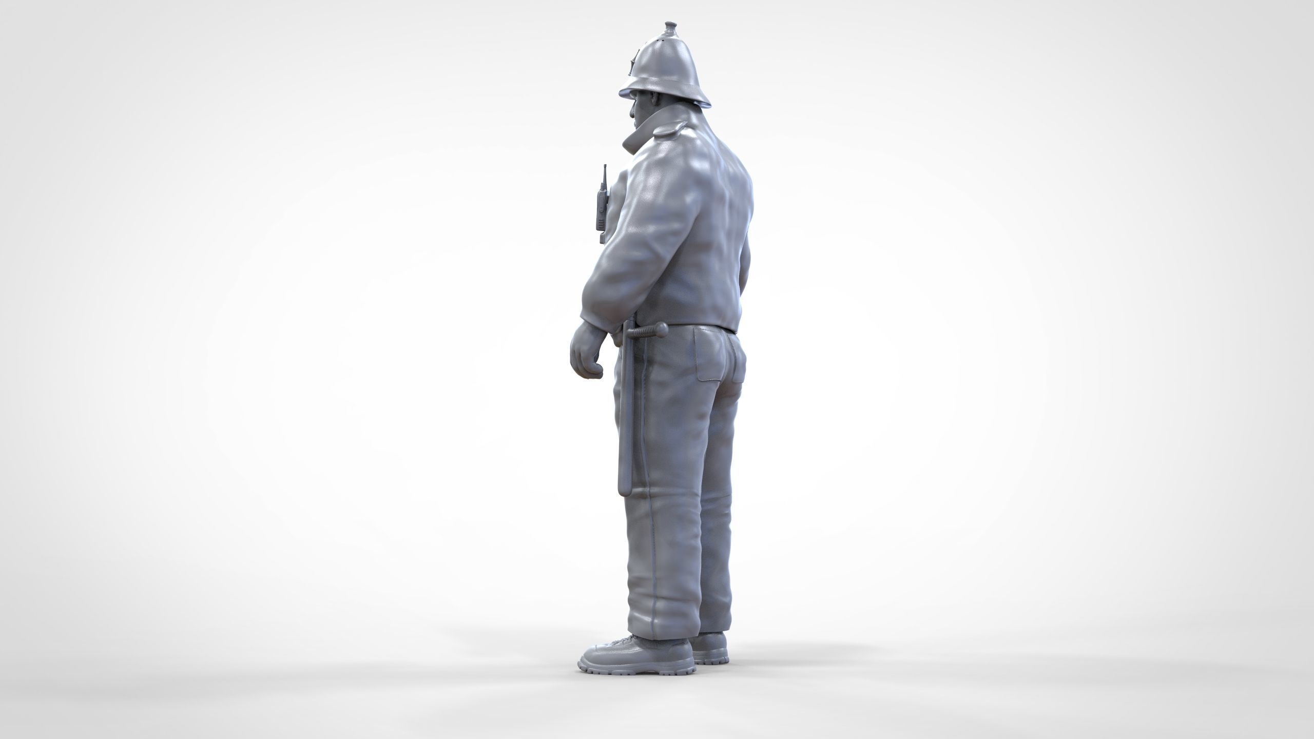 N7 UK Police with unique hat 3D print model_46