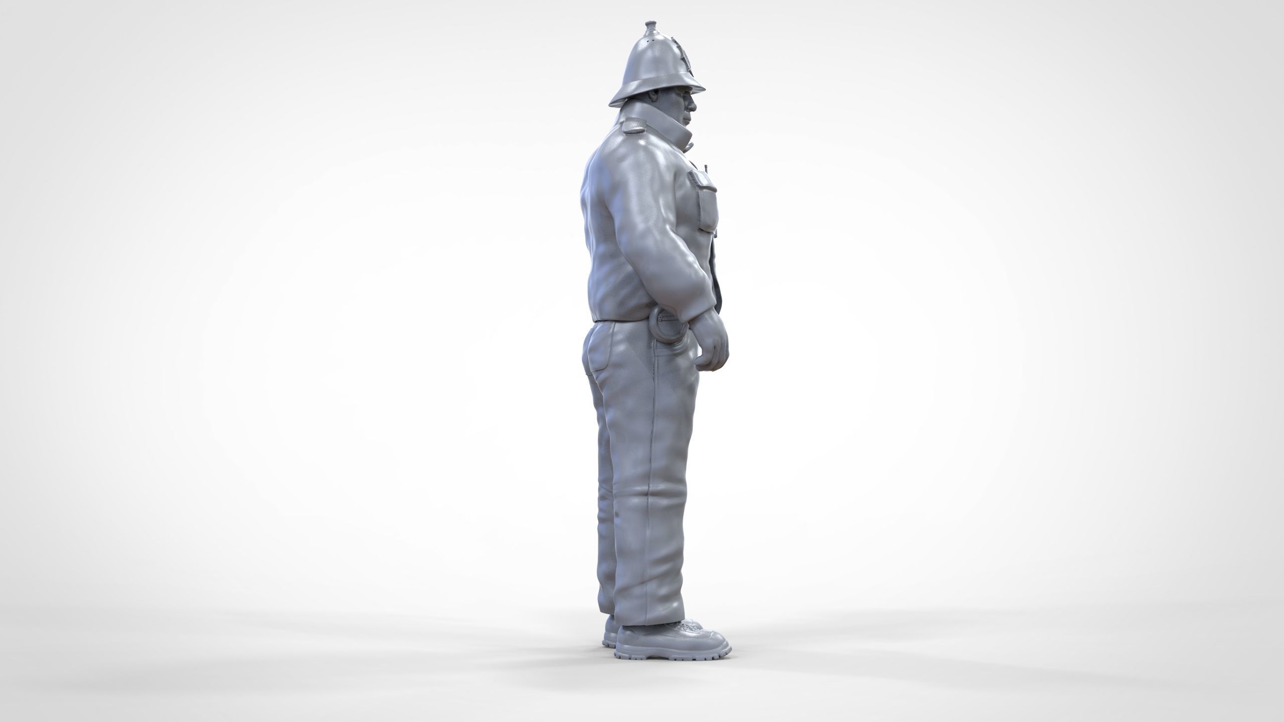 N7 UK Police with unique hat 3D print model_39