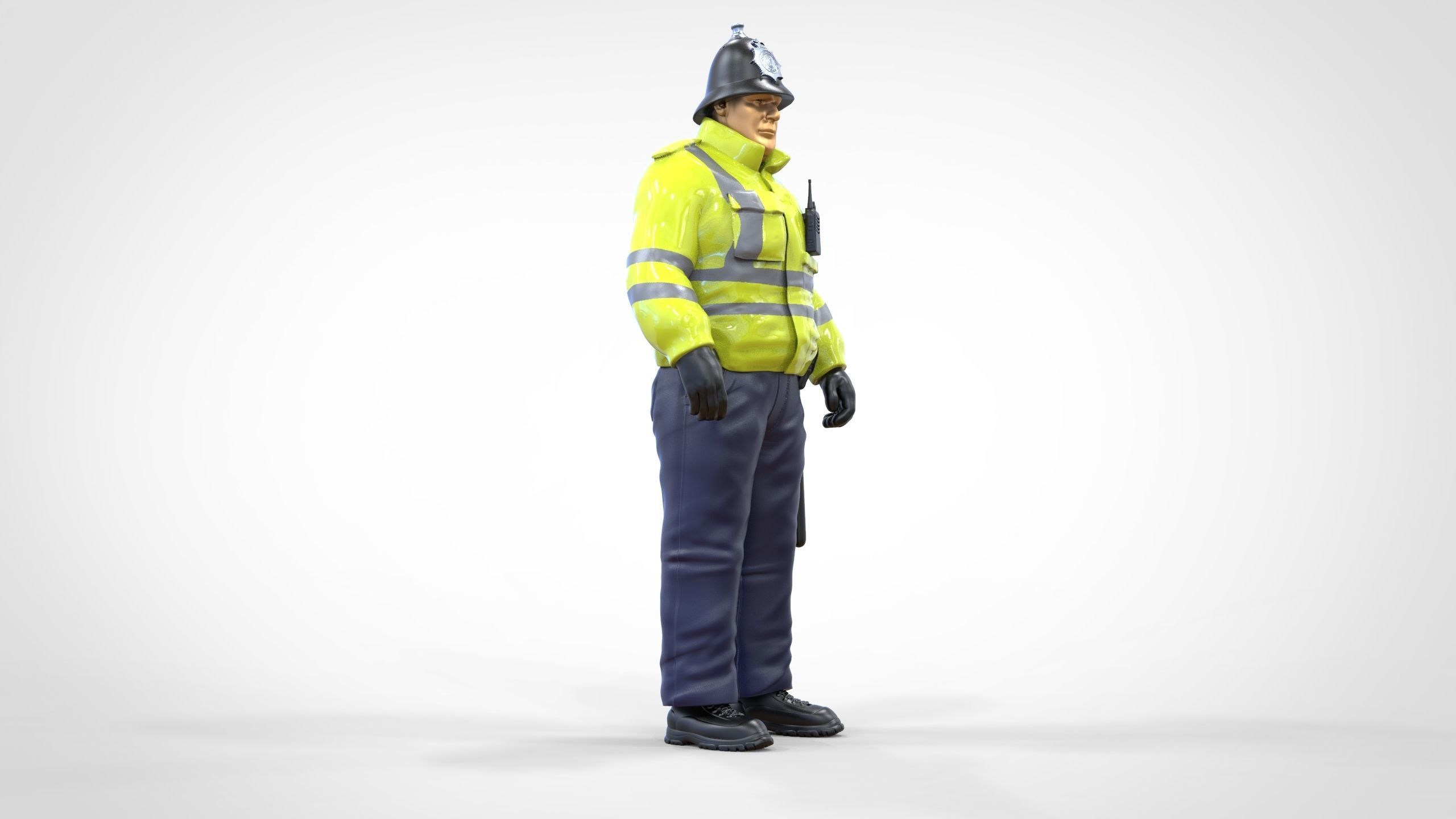 N7 UK Police with unique hat 3D print model_26