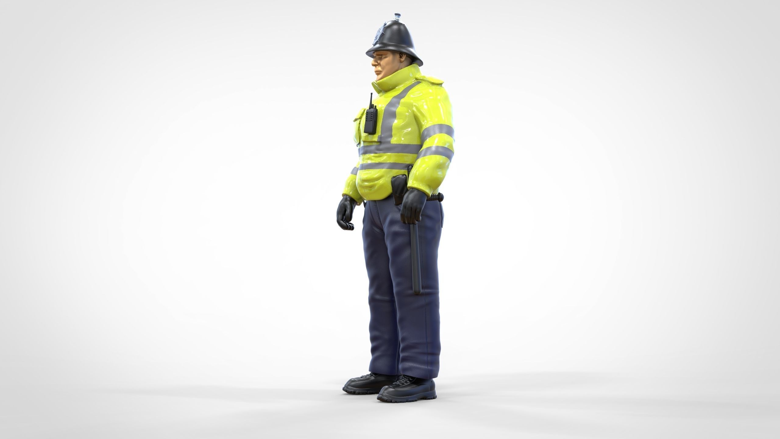 N7 UK Police with unique hat 3D print model_36