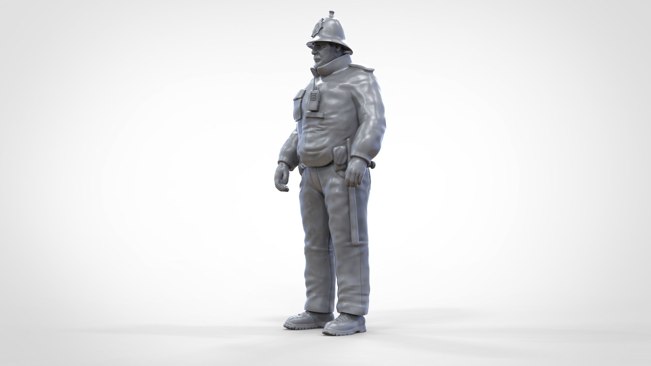 N7 UK Police with unique hat 3D print model_44