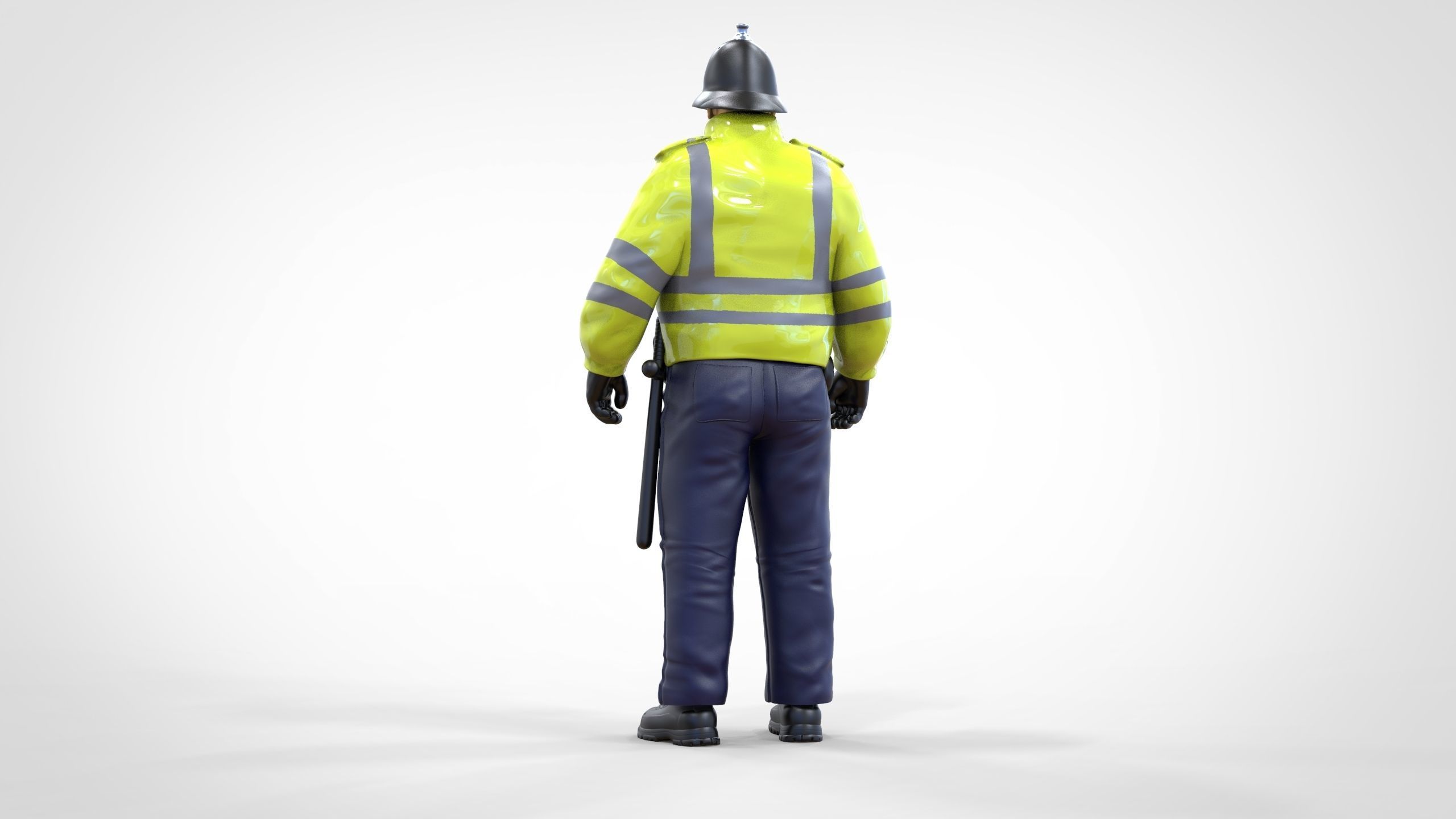 N7 UK Police with unique hat 3D print model_11