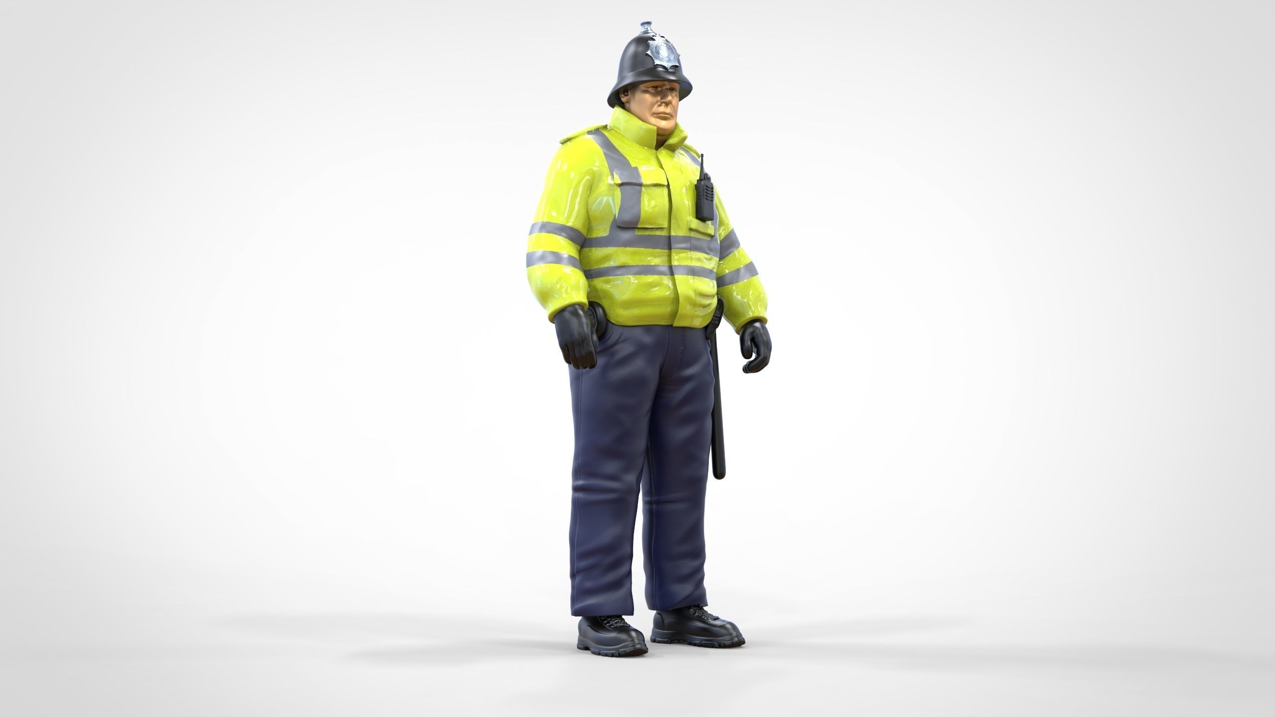 N7 UK Police with unique hat 3D print model_28
