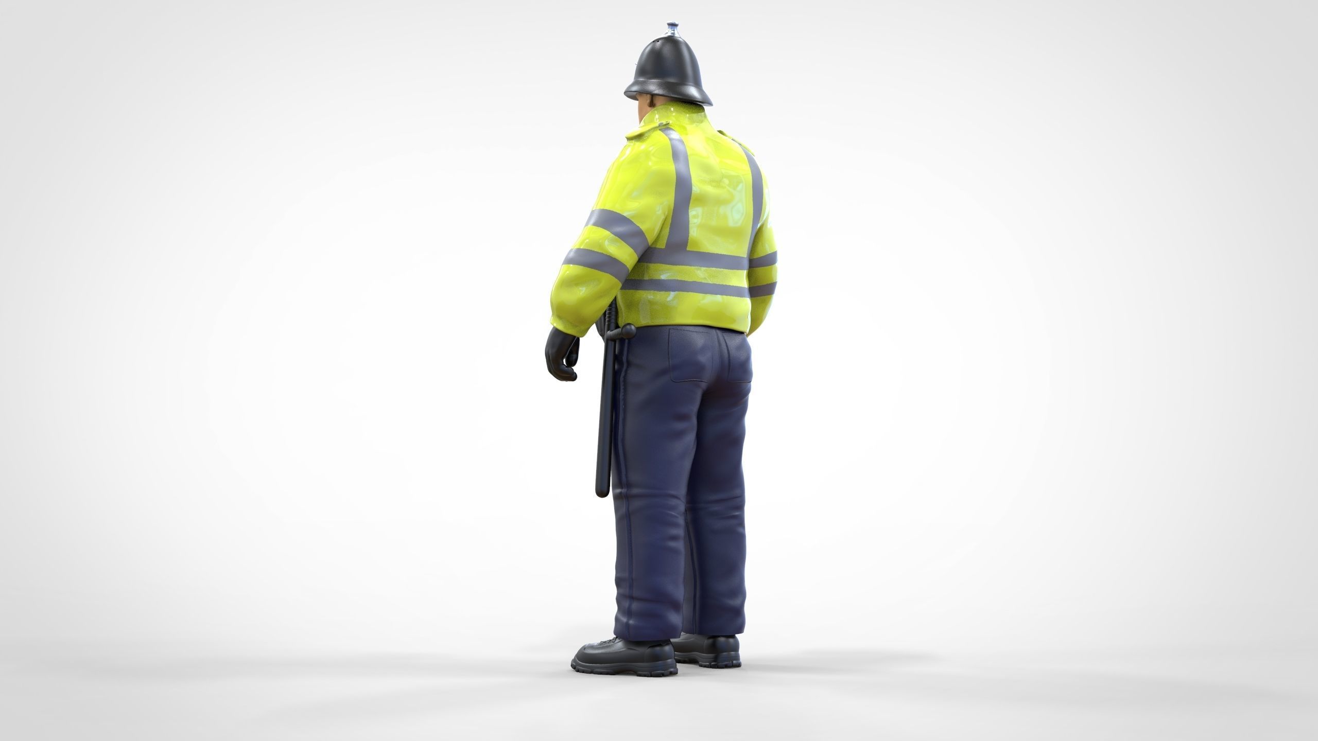 N7 UK Police with unique hat 3D print model_8