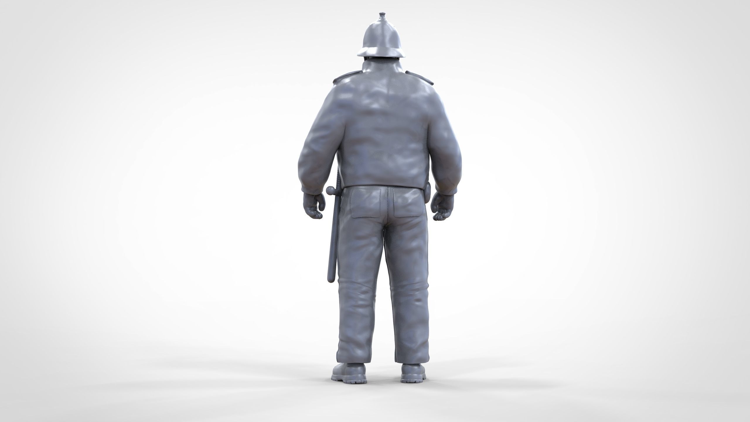 N7 UK Police with unique hat 3D print model_48
