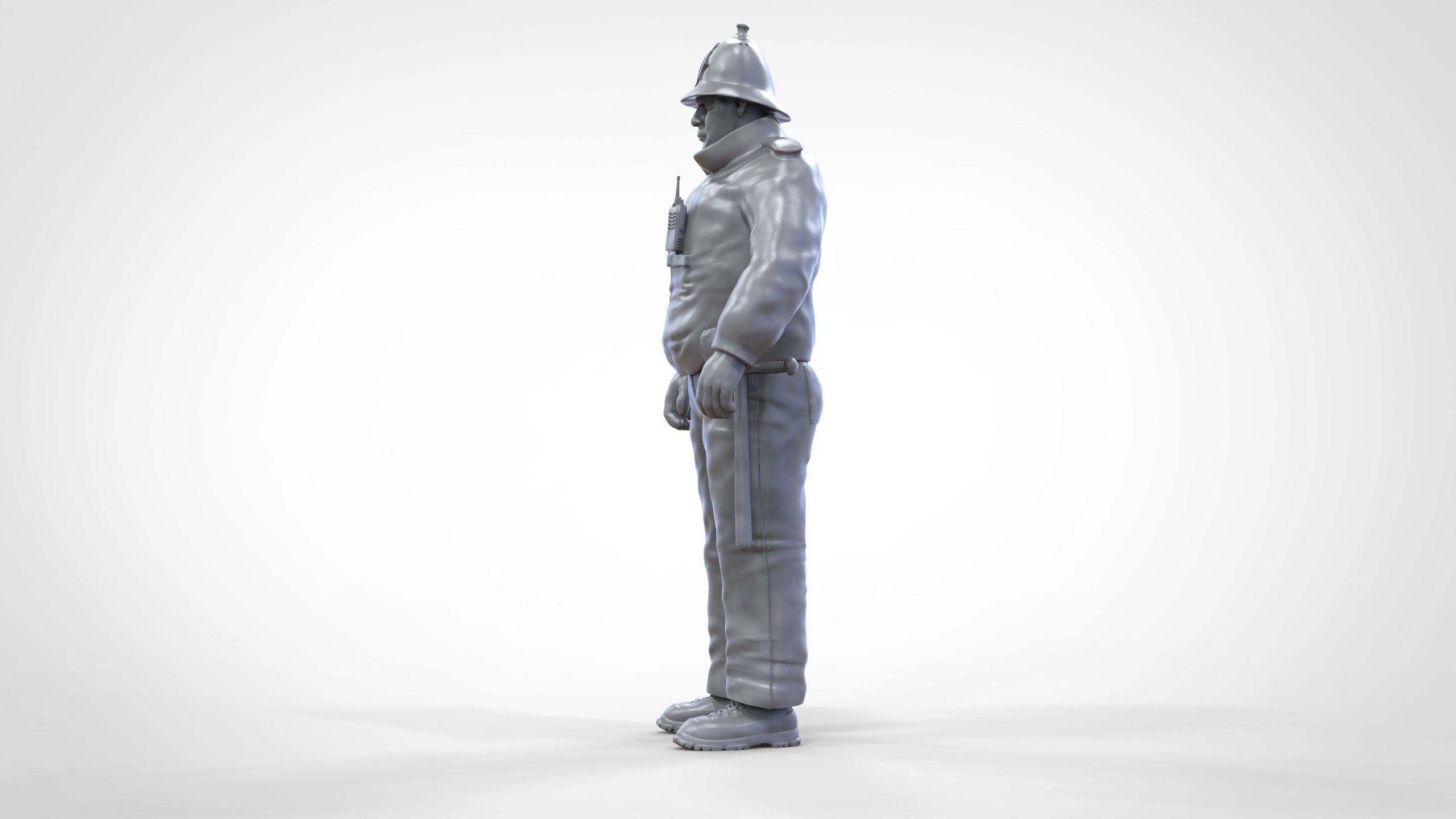 N7 UK Police with unique hat 3D print model_45