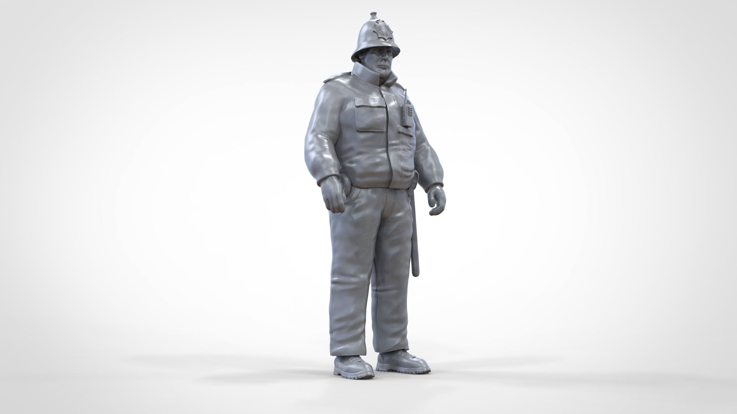 N7 UK Police with unique hat 3D print model_41