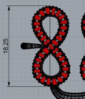 infinite pair of earrings 3D print model_3