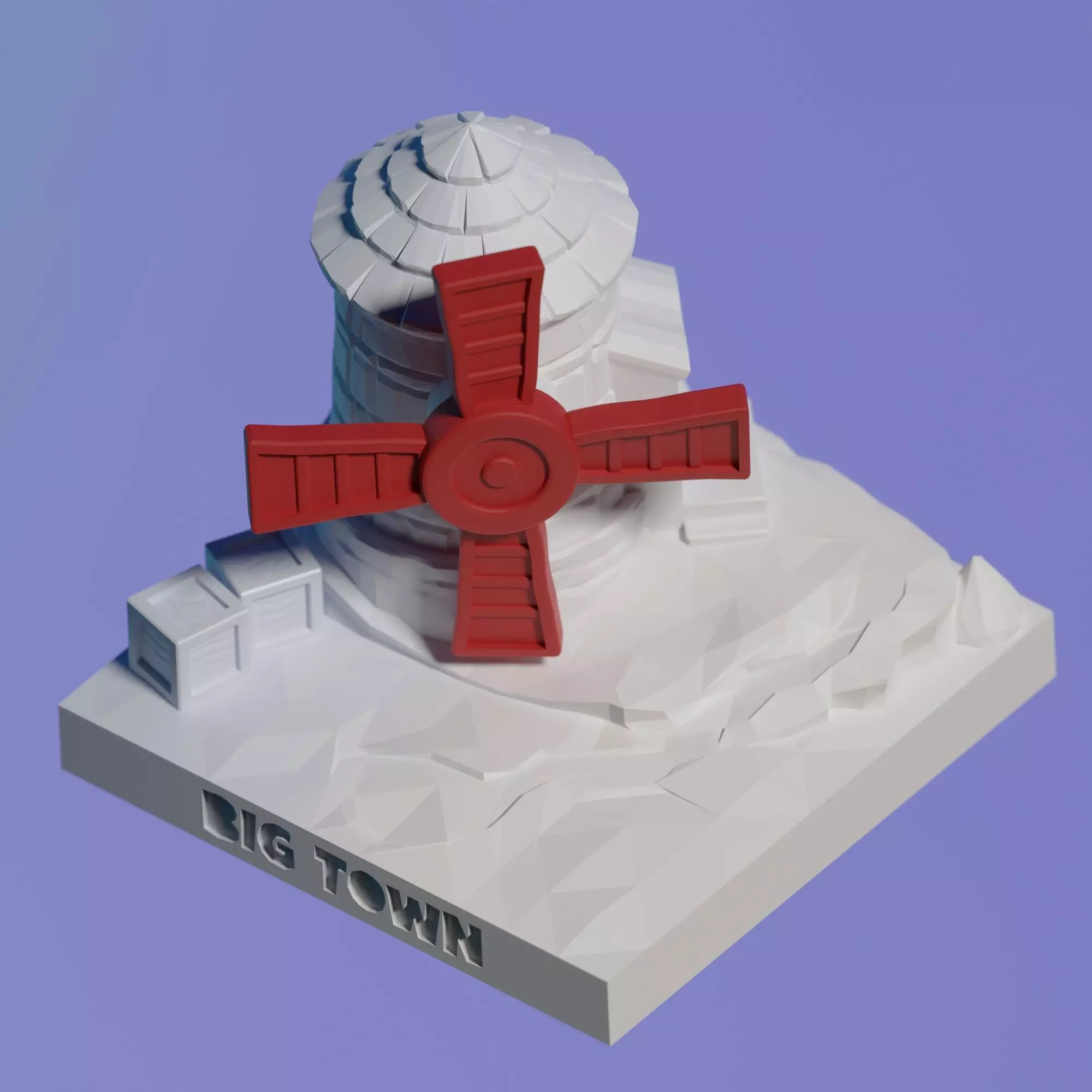 Mini City - Village - Stained Windmill 3D print model_0