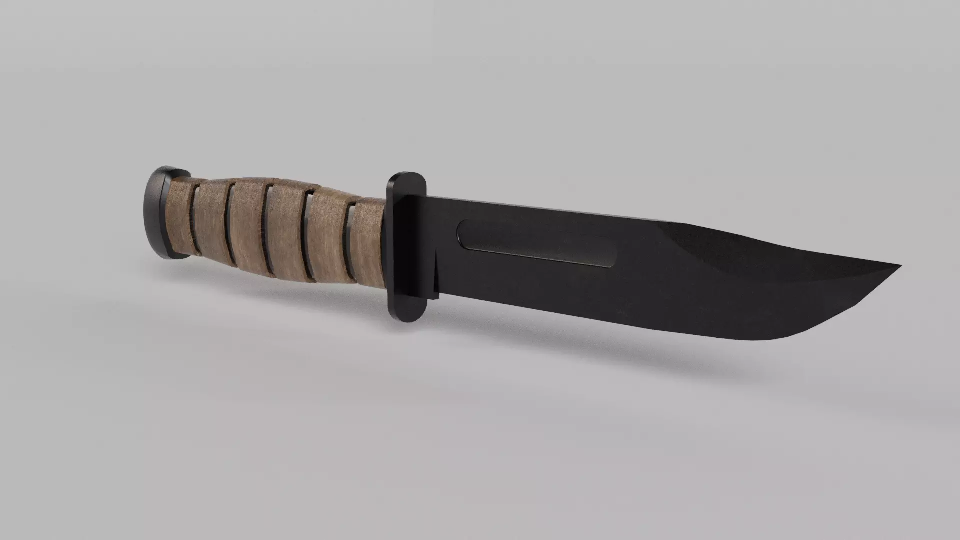 Kbar Knife Low-poly 3D model_0