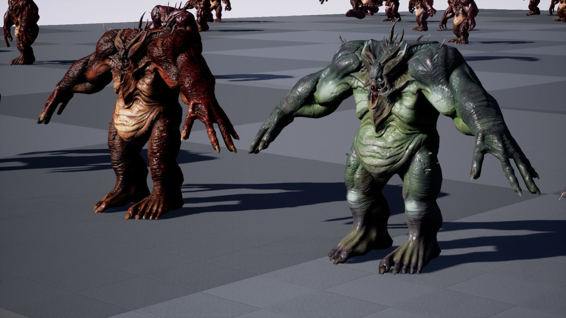 FatDemon2 creature with long arms and legs Low-poly 3D model_41