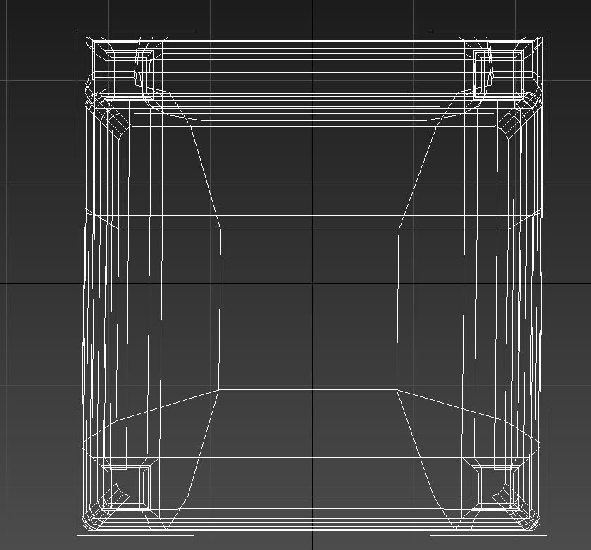 Rustic wooden padded seat 3D model_16