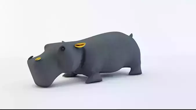 Plush hippopotamus