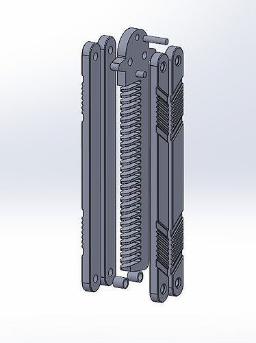 Balisong comb functional knife 3D print model