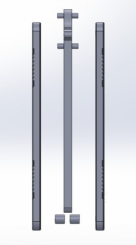 Balisong comb functional knife 3D print model_2
