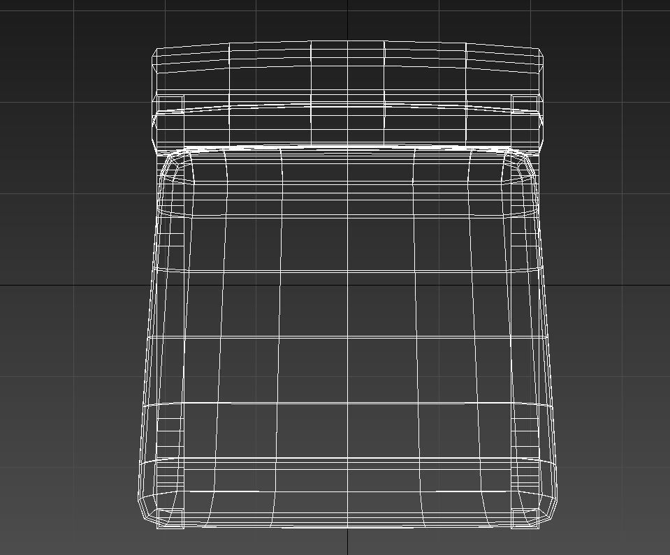 Wooden padded dining chair 3D model_17