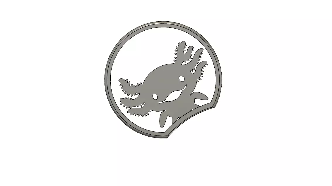 Axolotl Mickey ear and Gills with V5 Headband 3D print model_0