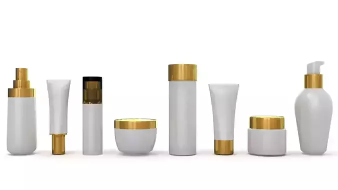 Cosmetic Containers for Mockup