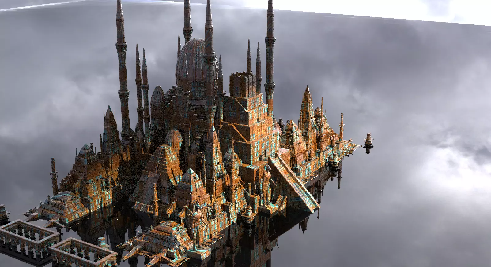 City of Nazca civilization 3D model_0