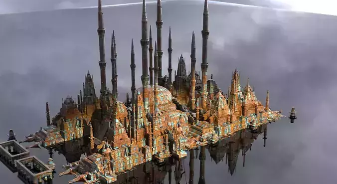 Islamic Golden Age Architecture 3D model