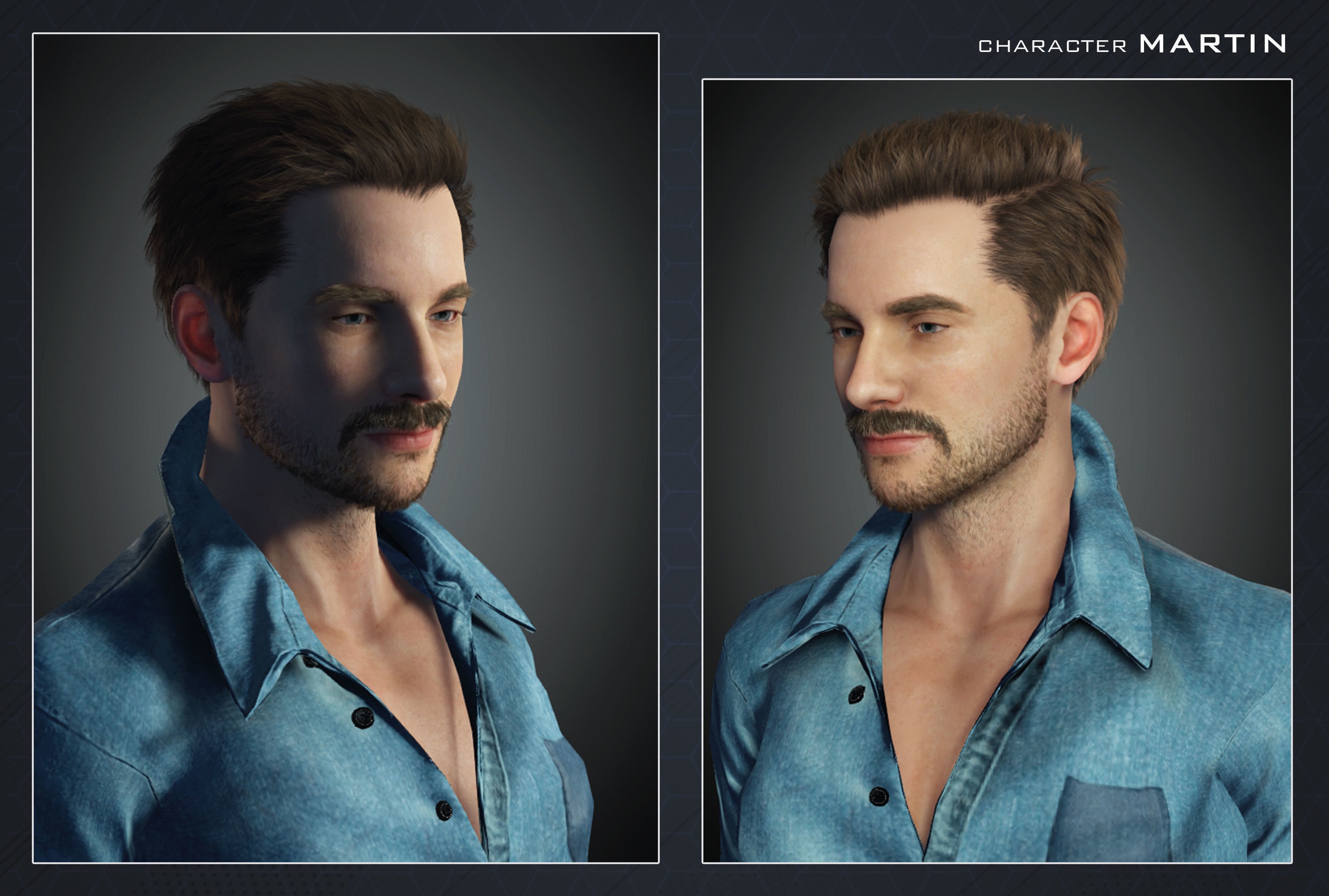 Male Character - Martin 3D model_11