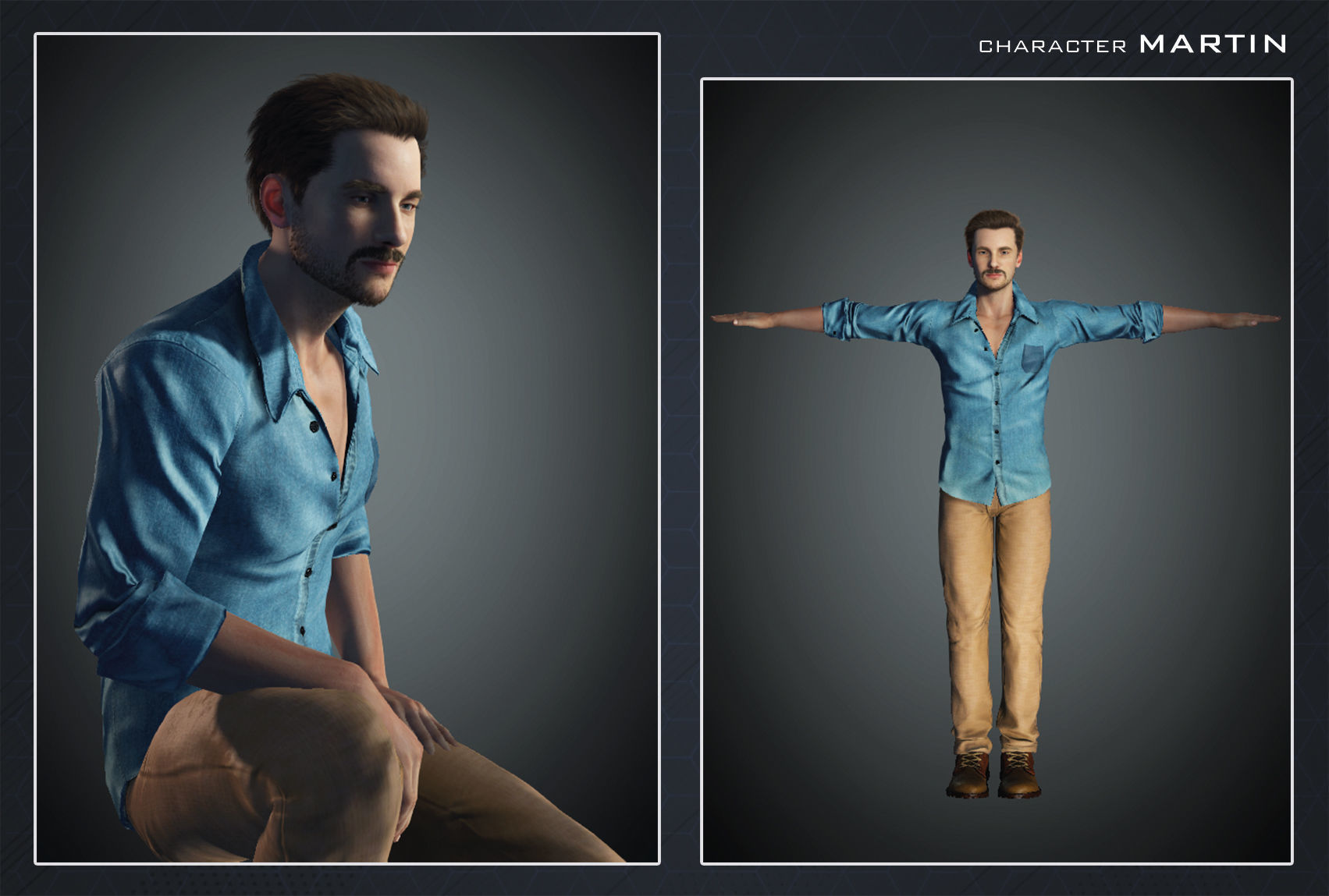 Male Character - Martin 3D model_8