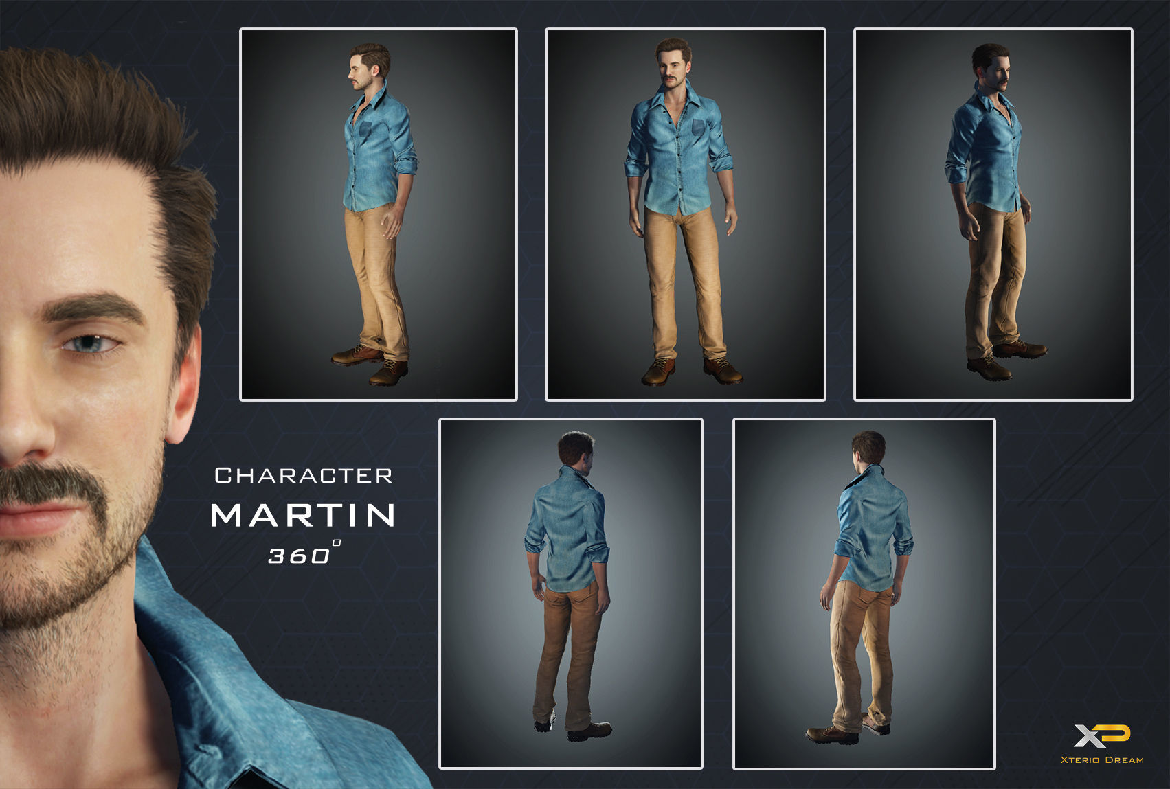 Male Character - Martin 3D model_2