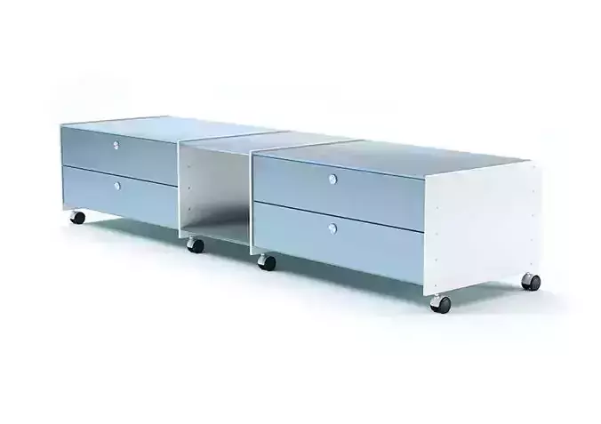 Eileen Frank Luxury Class Modular Shelf System With Dresser Drawers