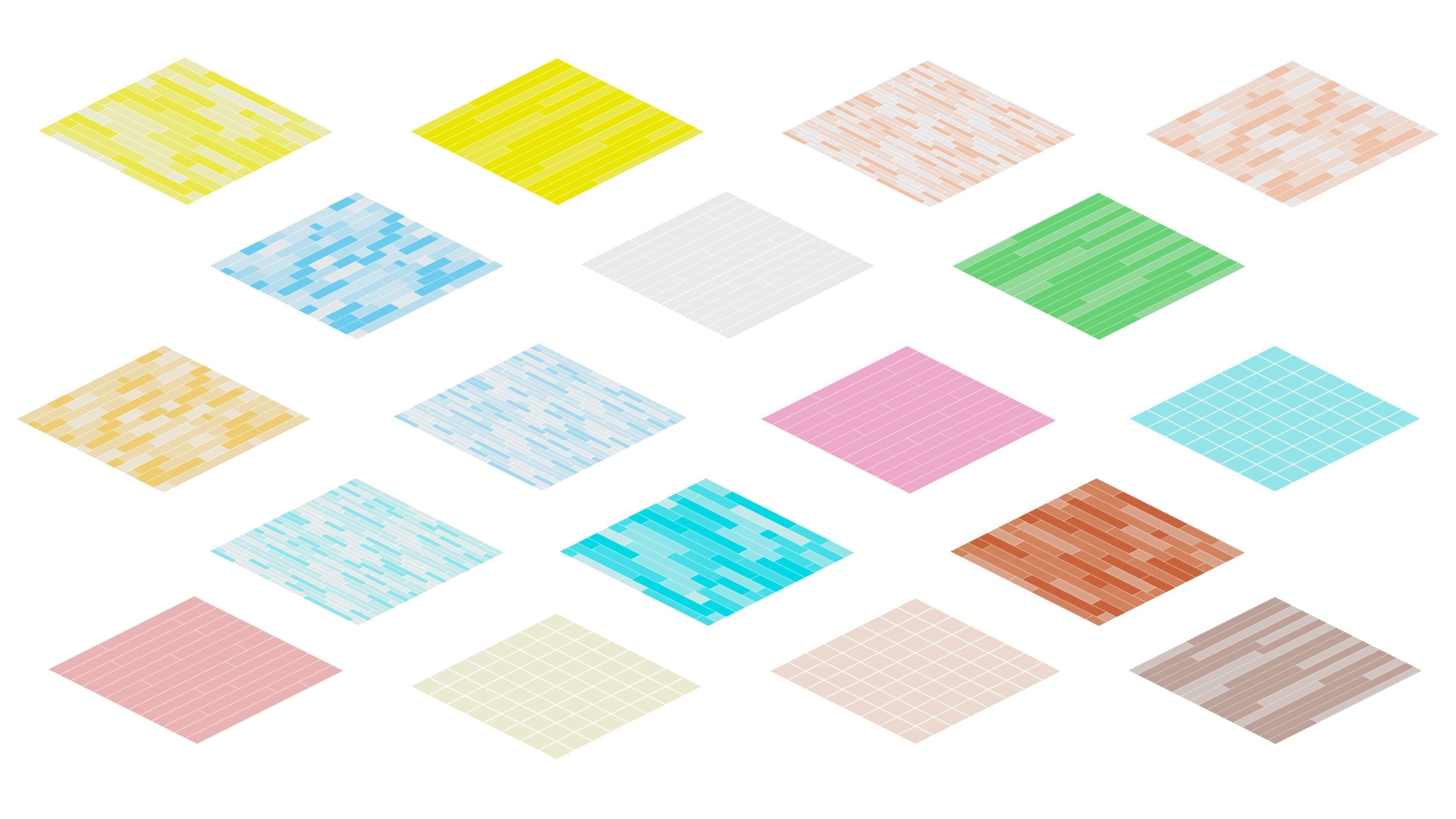 Furniture Bright Low-poly 3D model_12