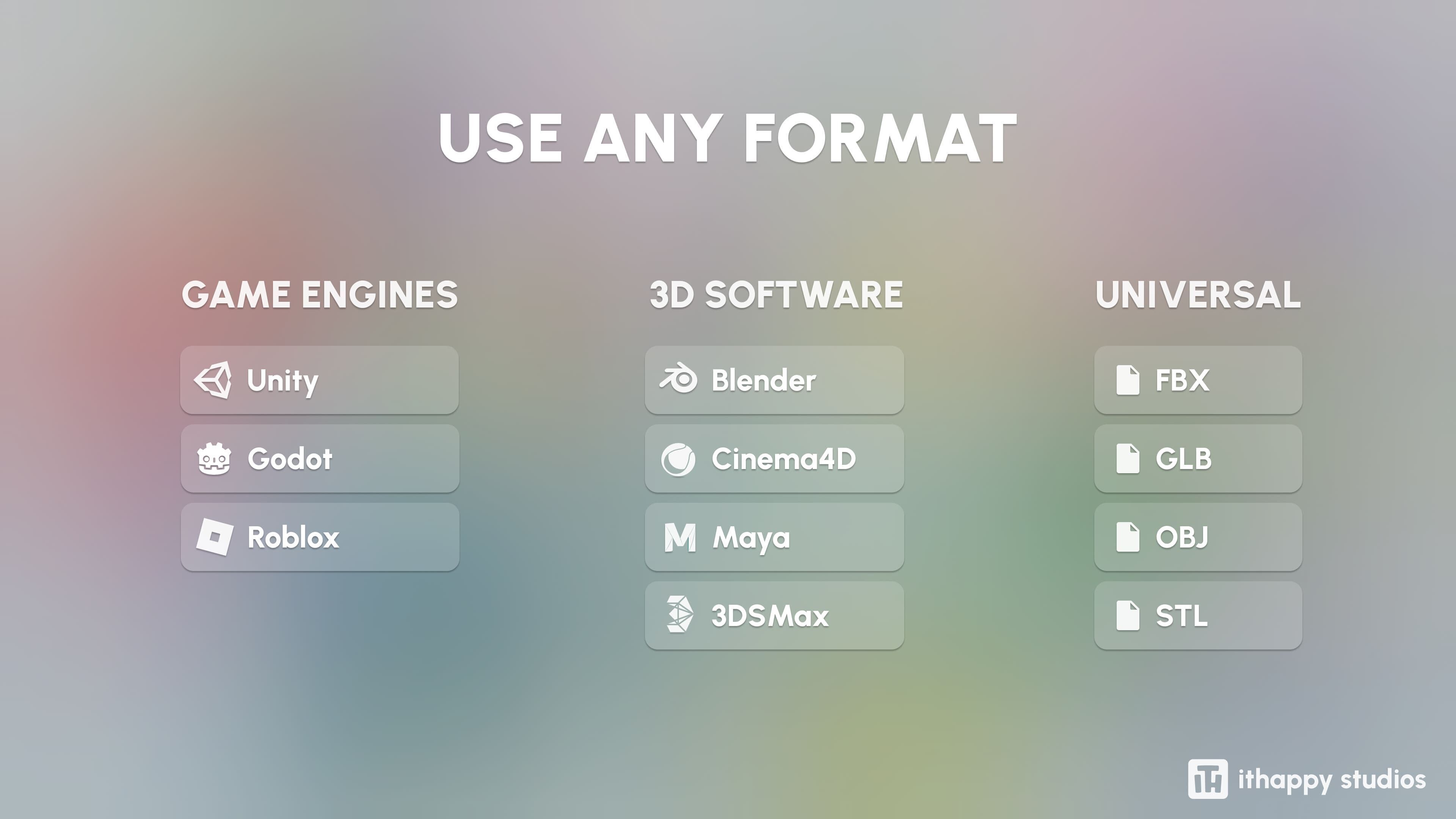 Furniture Bright Low-poly 3D model_1