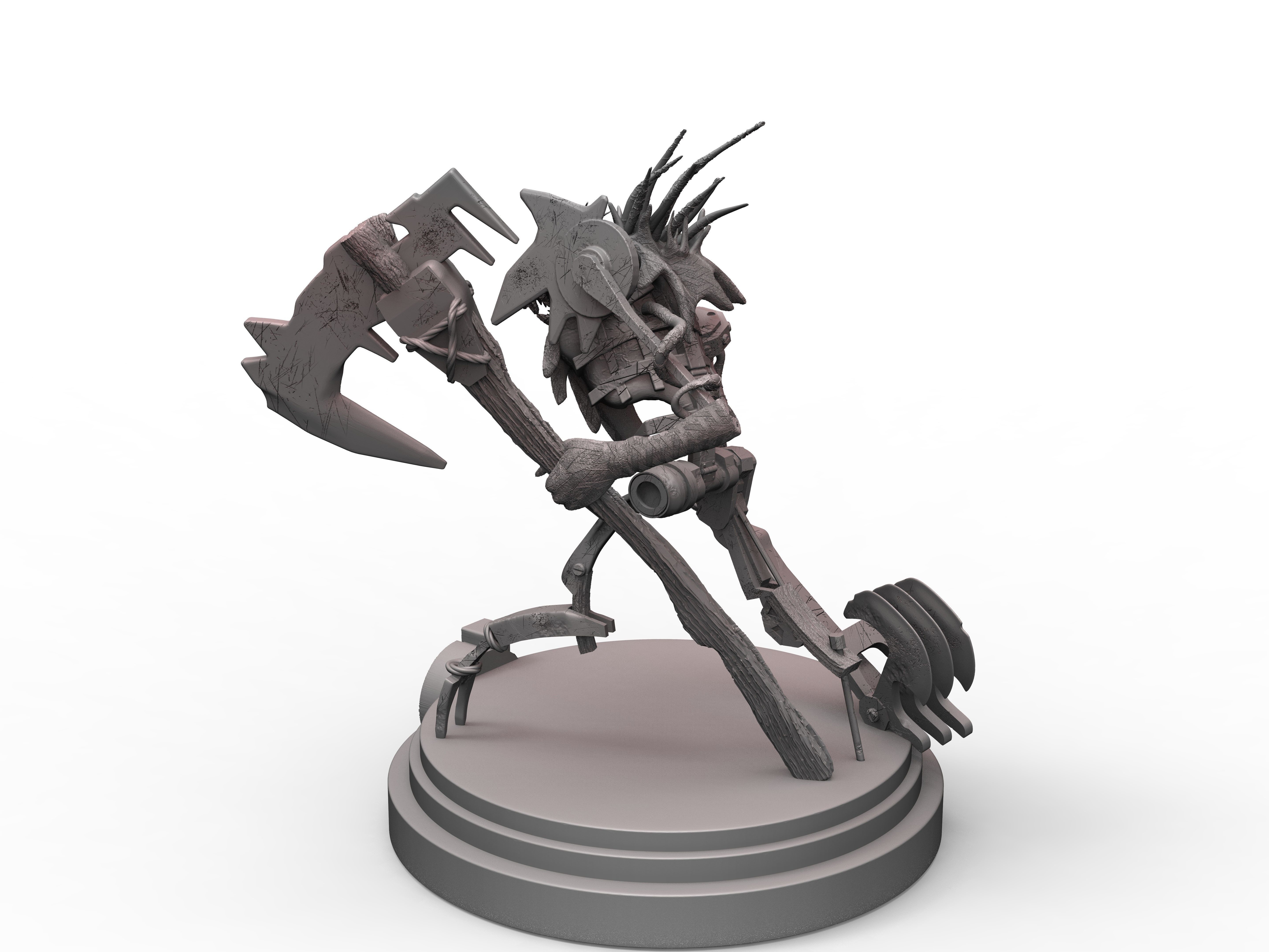 Fiddlesticks Fanart - League Of Legends 3D print model_9