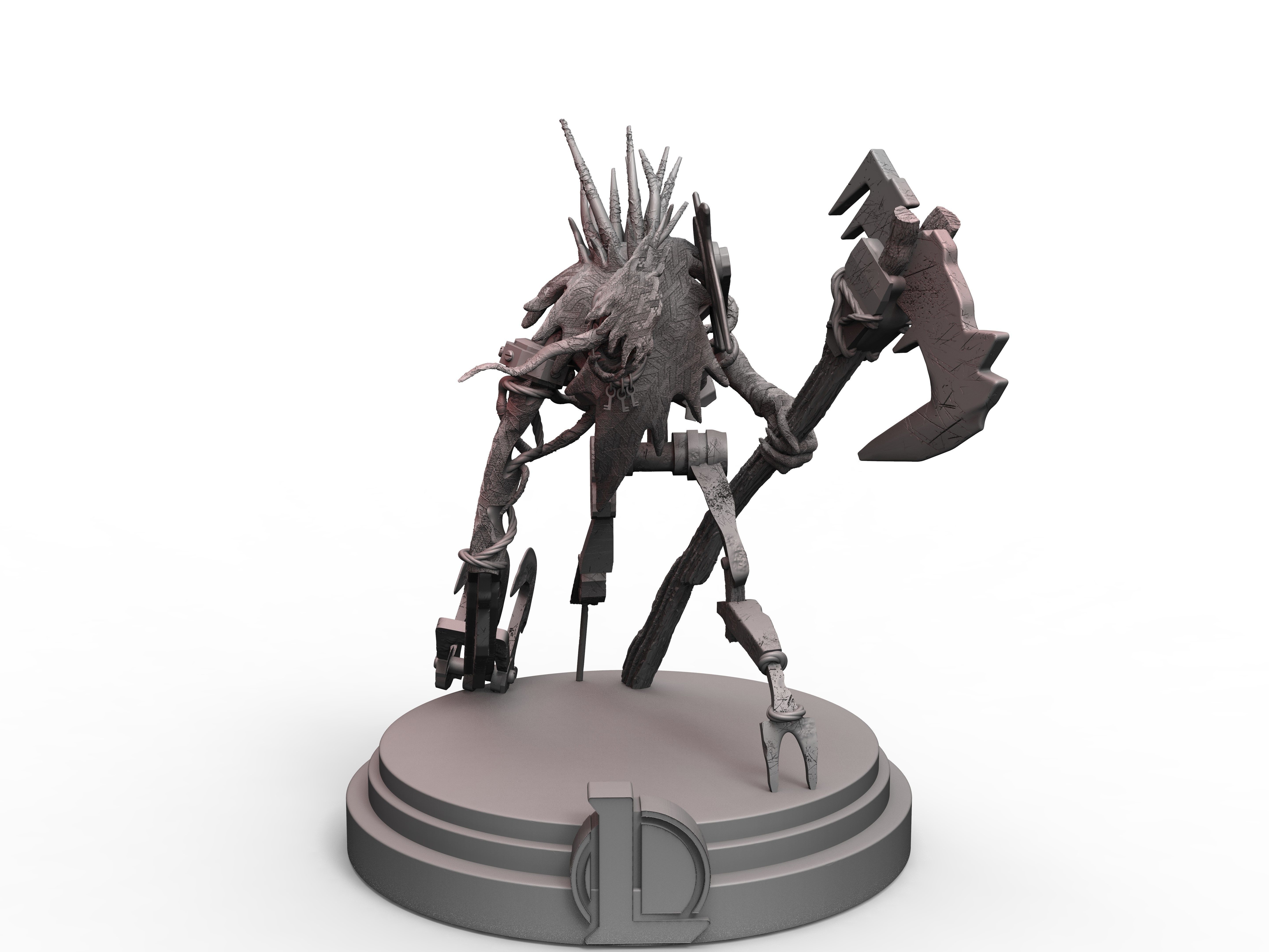 Fiddlesticks Fanart - League Of Legends 3D print model_6