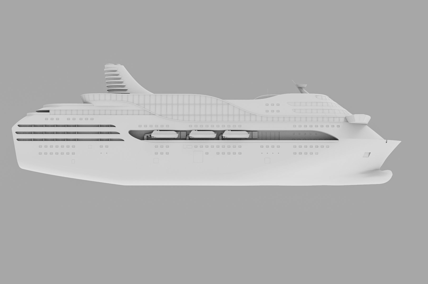 Cruise ship 3D model_7