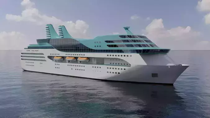 Cruise ship 3D model