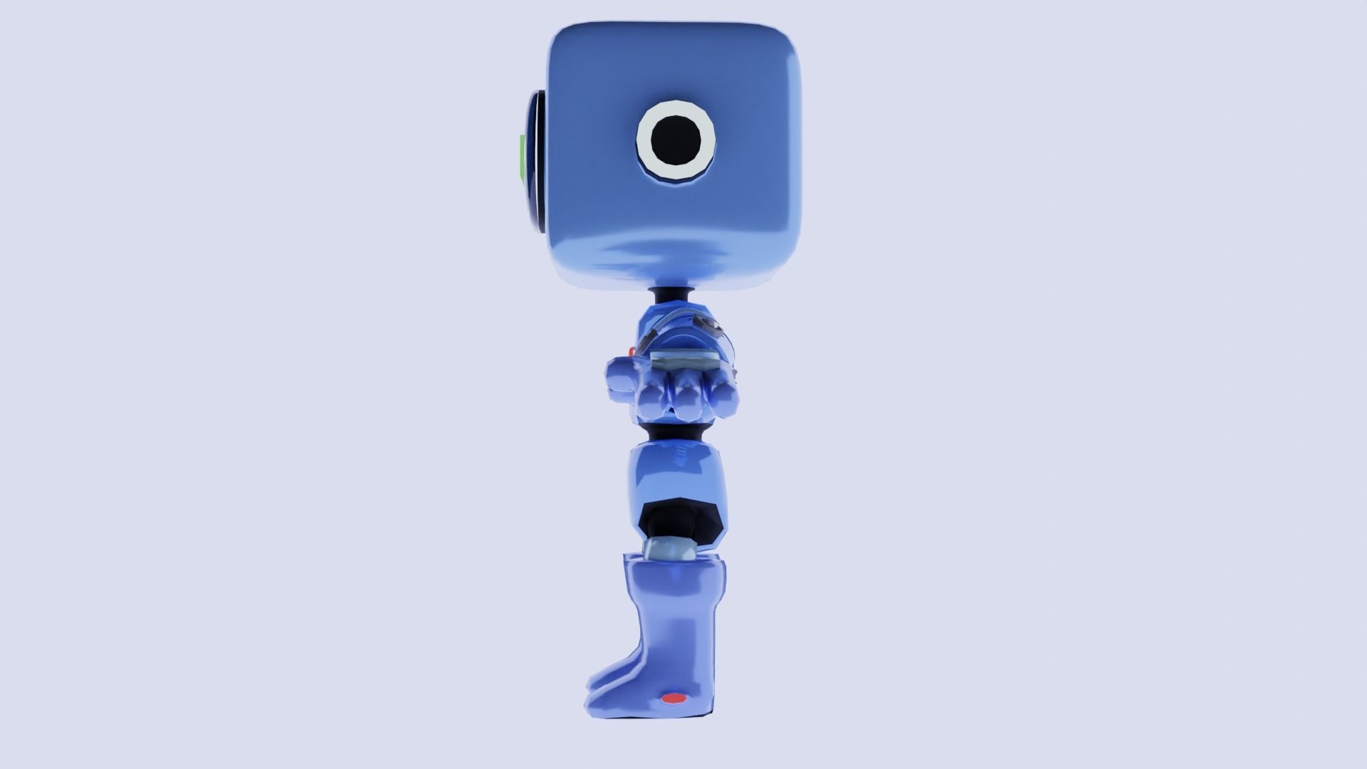 Stylized Robot Low-poly 3D model_3
