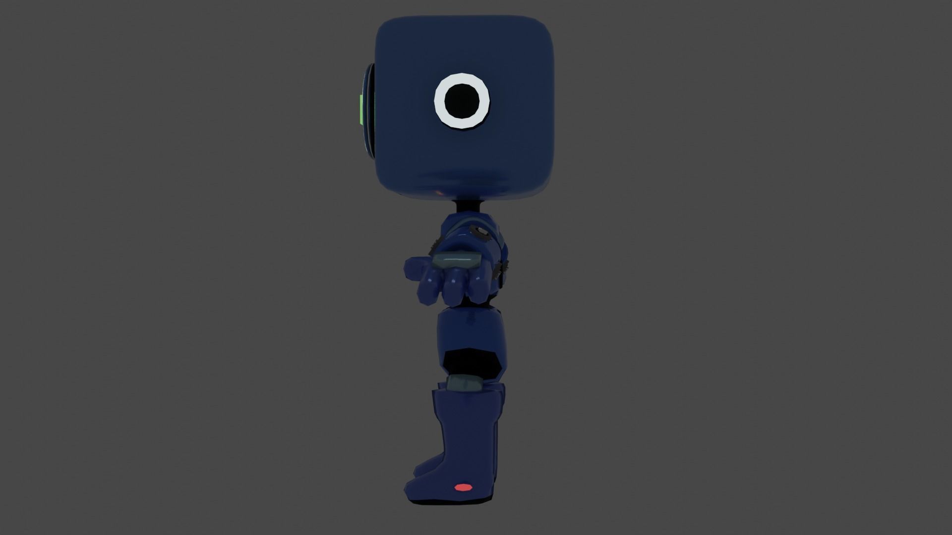 Stylized Robot Low-poly 3D model_6
