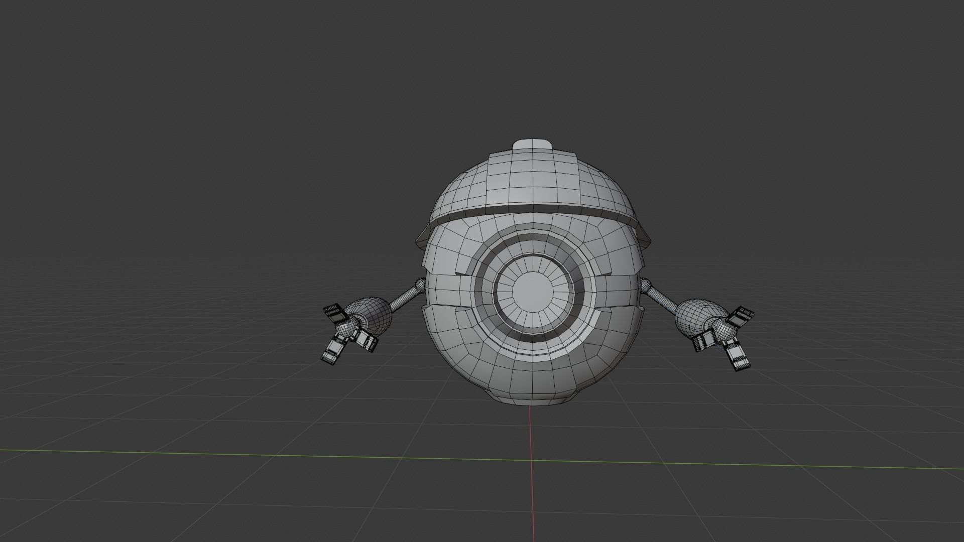 Worker Pod Low-poly 3D model_3